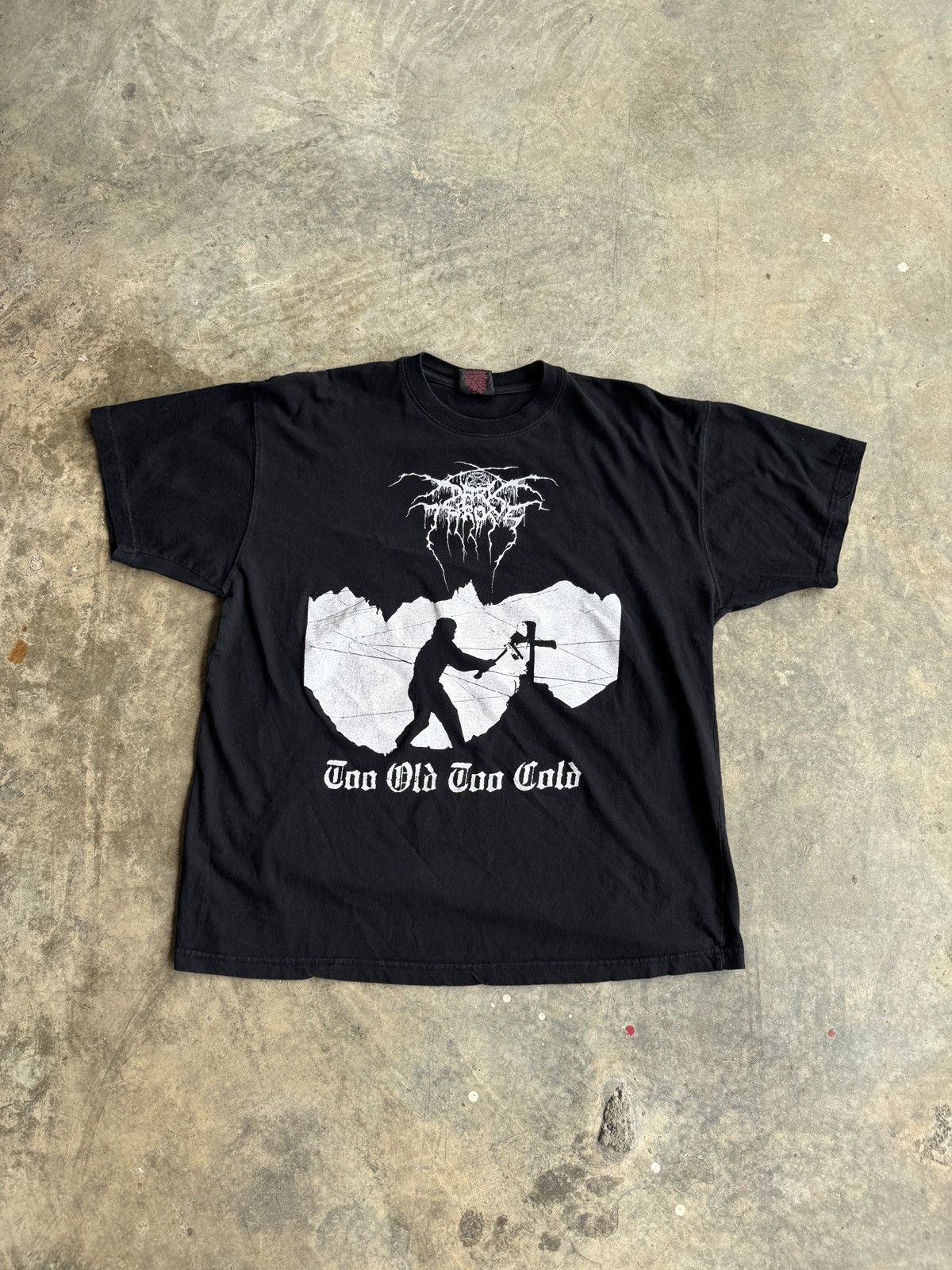 Band Tees × Vintage *RARE* VINTAGE DARKTHRONE FIEND 2006 BLACK METAL T-SHIRT Size US XL / EU 56 / 4 - 1 Thumbnail