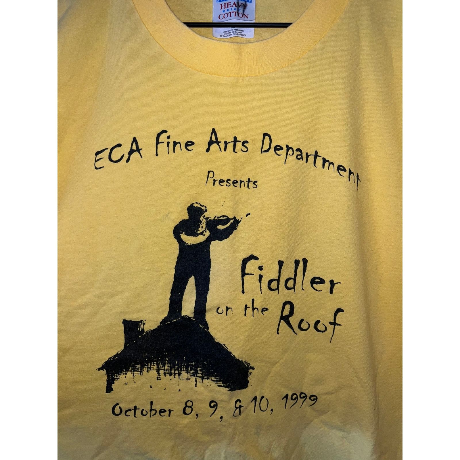 Gildan Vintage Fiddler On The Roof Shirt Fine Arts Tee VTG 90s XL Size US XL / EU 56 / 4 - 4 Thumbnail