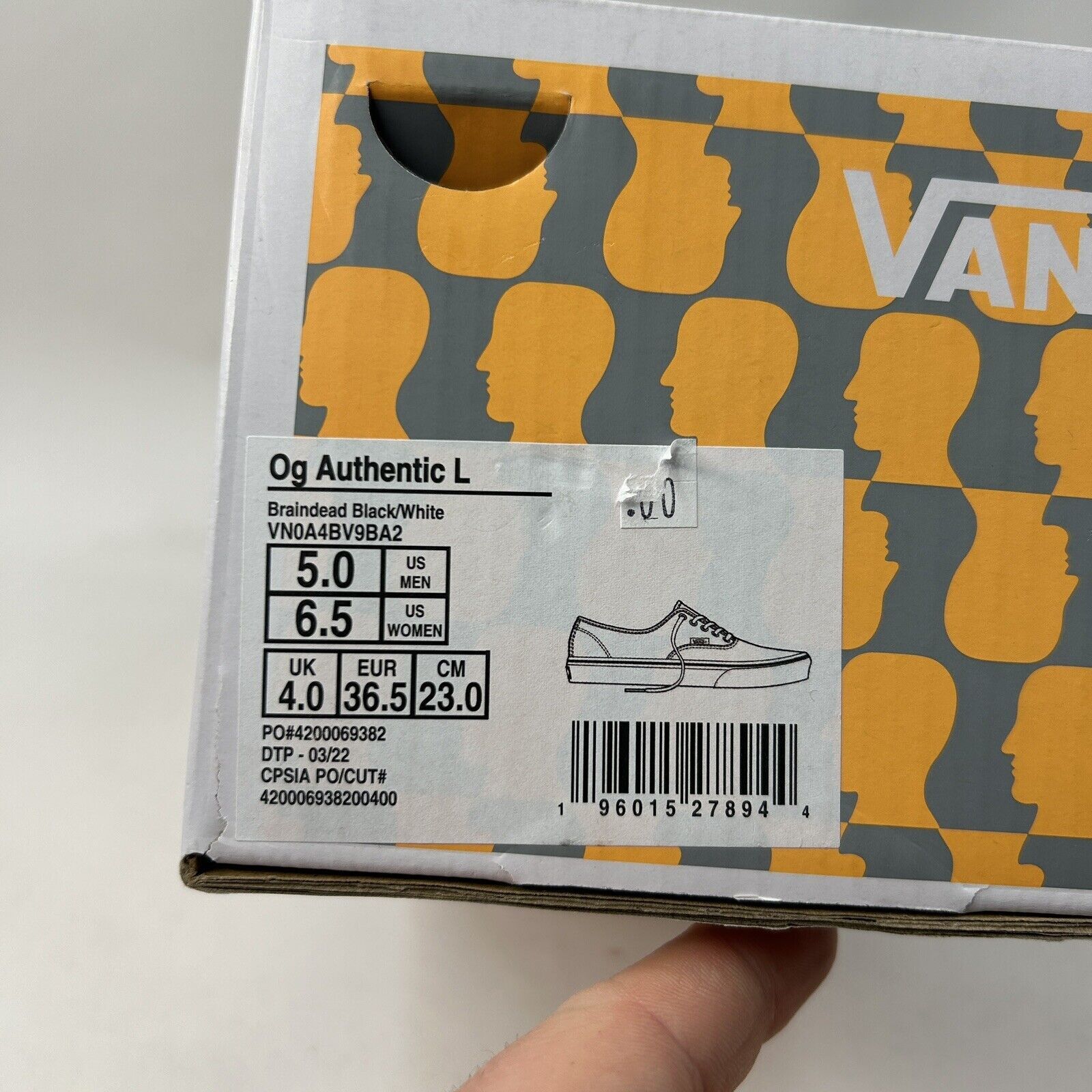 Vans Vans Vault x Brain Dead Authentic LX “Checkerboard” 2024 Size US 6.5 / IT 36.5 - 5 Thumbnail