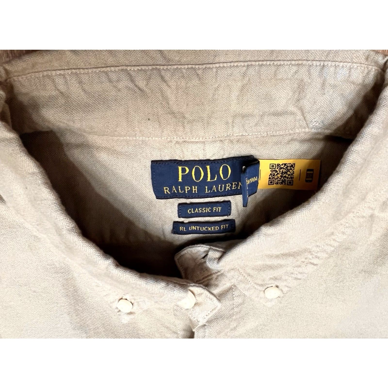 Ralph Lauren Ralph Lauren Shirt Mens L Button-Down Short Sleeve Khaki Tan Patch Vintage? (If Vintage applies) Size US L / EU 52-54 / 3 - 4 Thumbnail