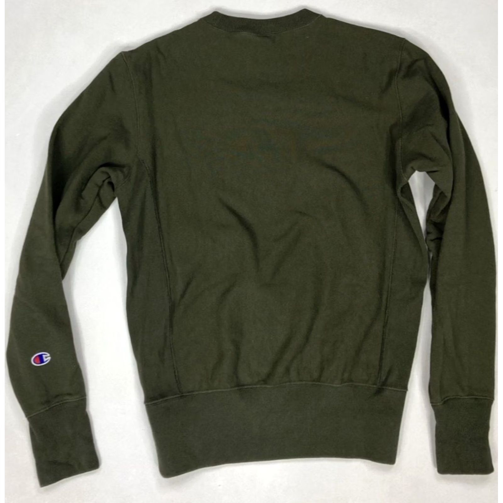 Champion VINTAGE Champion Reverse Weave Sweatshirt Women Small Olive Green Size S / US 4 / IT 40 - 3 Thumbnail