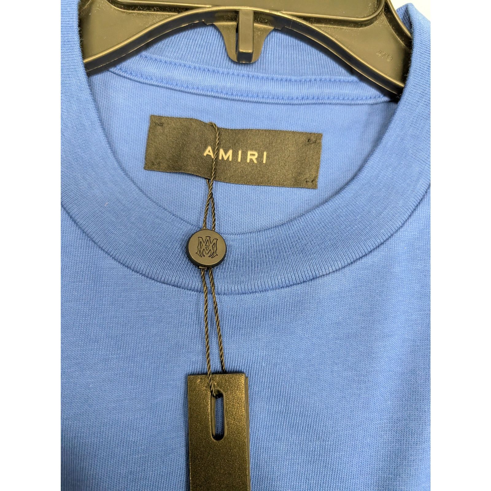 Amiri o1rshd1 Bones Stacked Long Sleeve Tee T-Shirt in Blue Size US M / EU 48-50 / 2 - 17 Thumbnail
