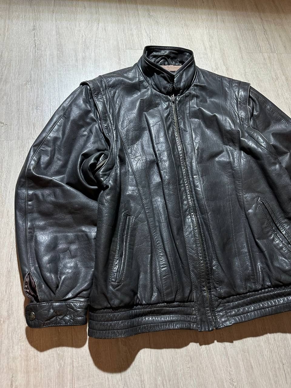 Vintage VIntage Leather Jacket and Vest 2 in 1 Size US L / EU 52-54 / 3 - 2 Thumbnail