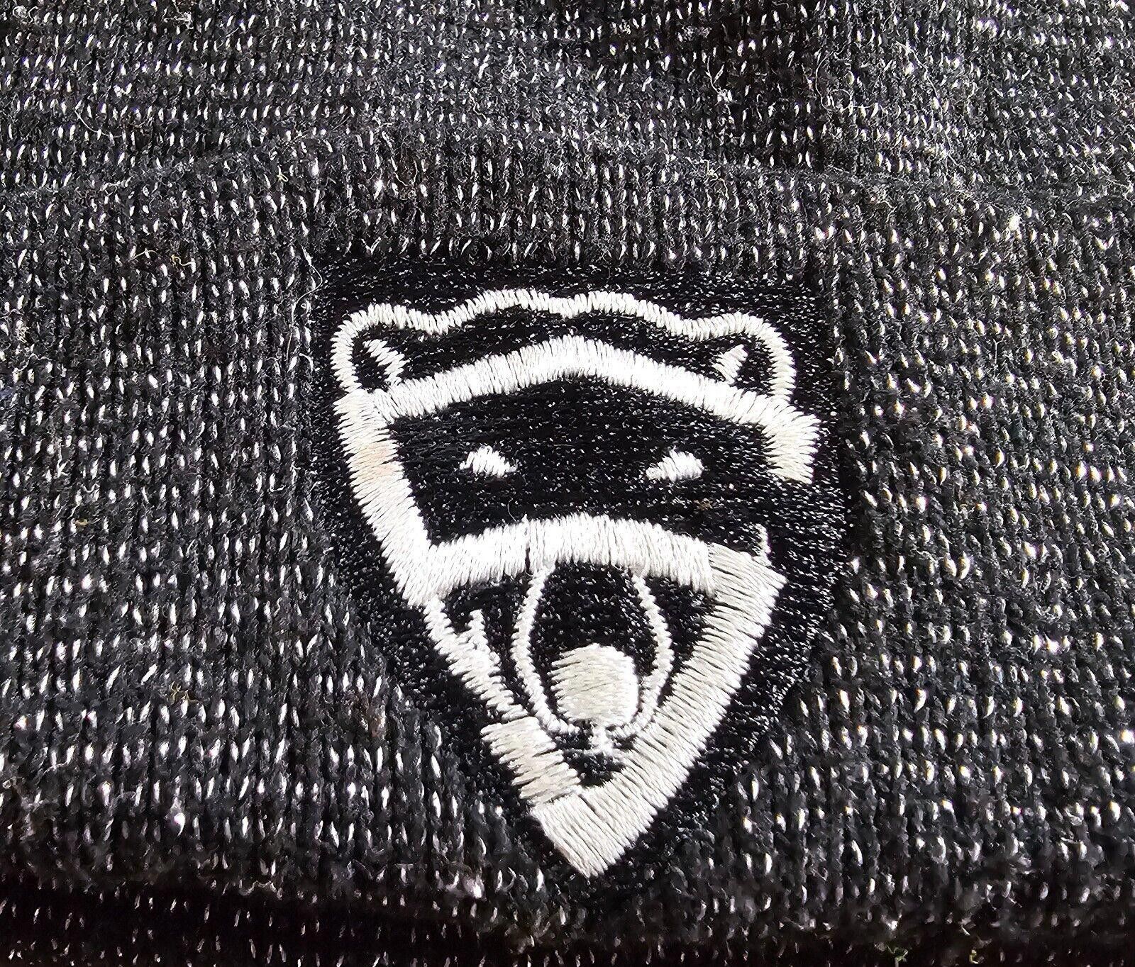Designer Black Unisex Winter Hat Beanie Wool Blend Unknown Mascot Size ONE SIZE - 2 Thumbnail