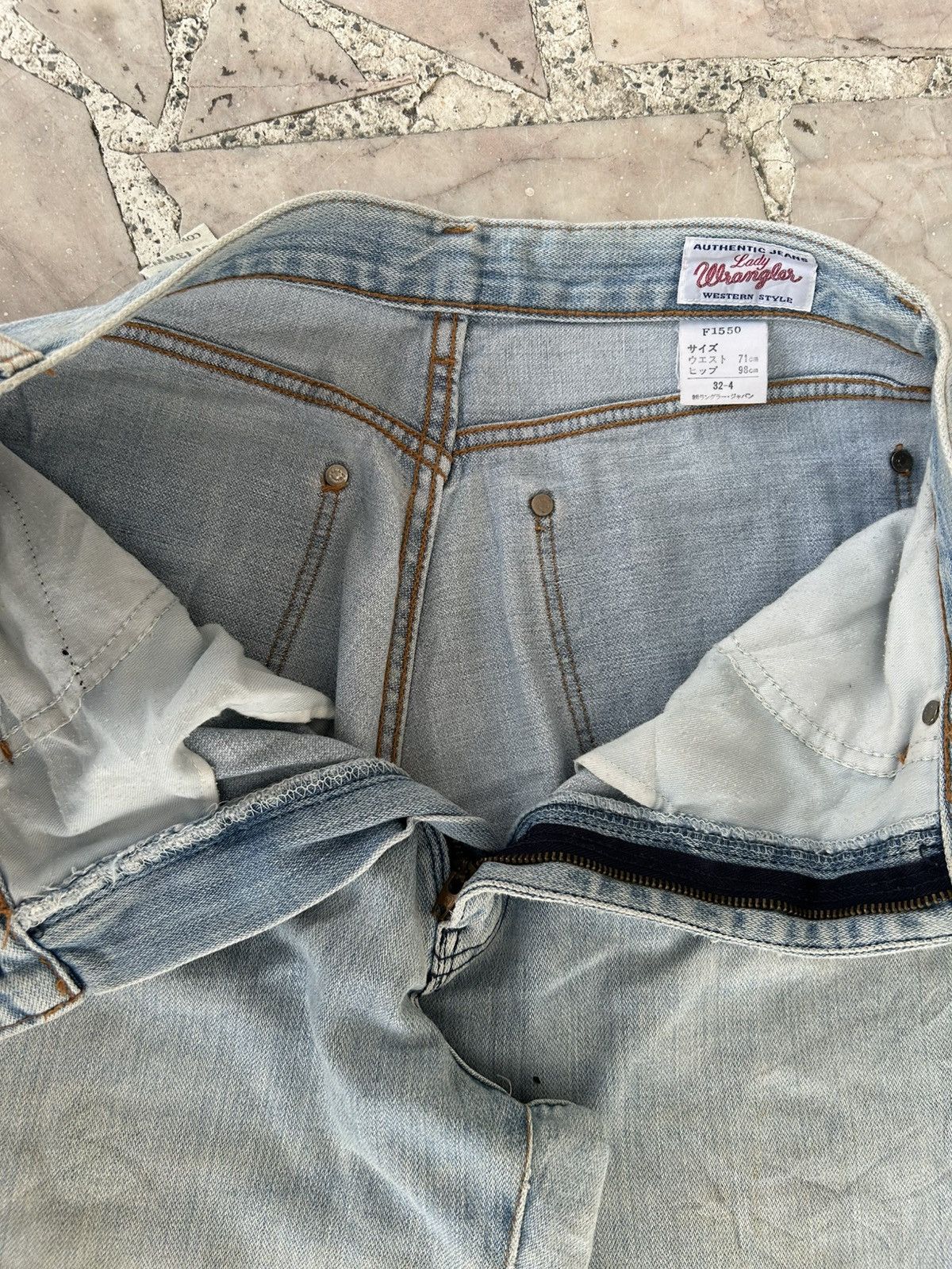 Wrangler Wrangler Vintage Straight Cut Denim Size US 28 / EU 44 - 6 Thumbnail