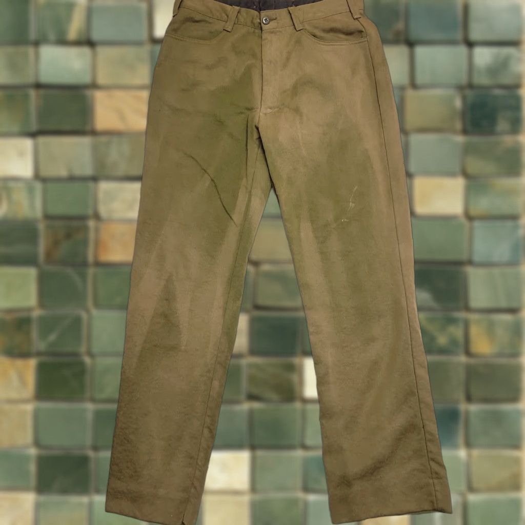 Vintage VINTAGE Terry Fire Fighter Pants 36x34 Green Twill 80s Flame-Resistant Chino Unisex Adults Mens Womens Girls Boys Size US 36 / EU 52 - 1 Thumbnail