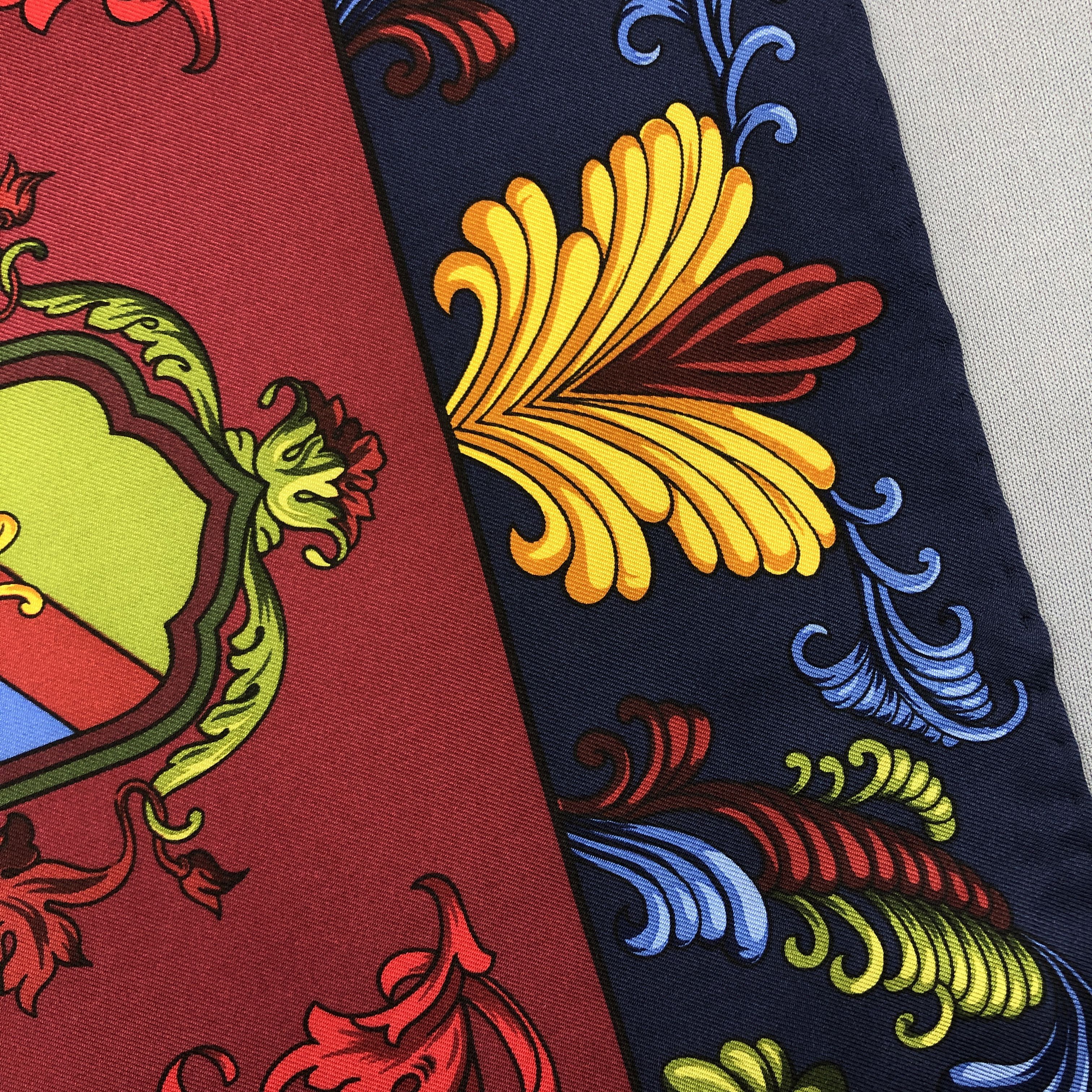 Roberta di Camerino × Vintage Vintage Roberta di Camerino SILK Scarf Twill Stole Wraps Size ONE SIZE - 6 Thumbnail