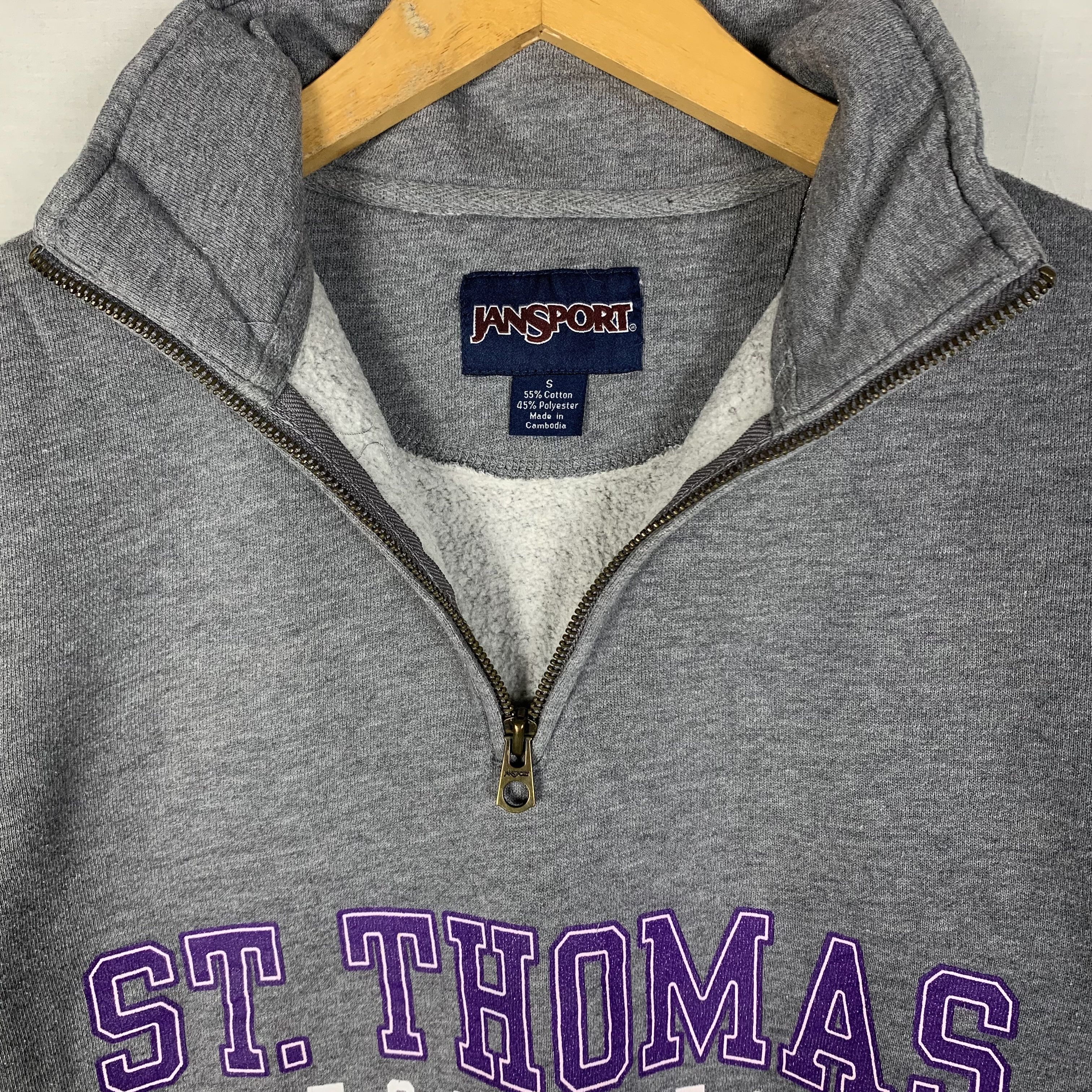 Vintage Vintage University of St.Thomas Half Zip Sweatshirt Crewneck Size US S / EU 44-46 / 1 - 4 Thumbnail