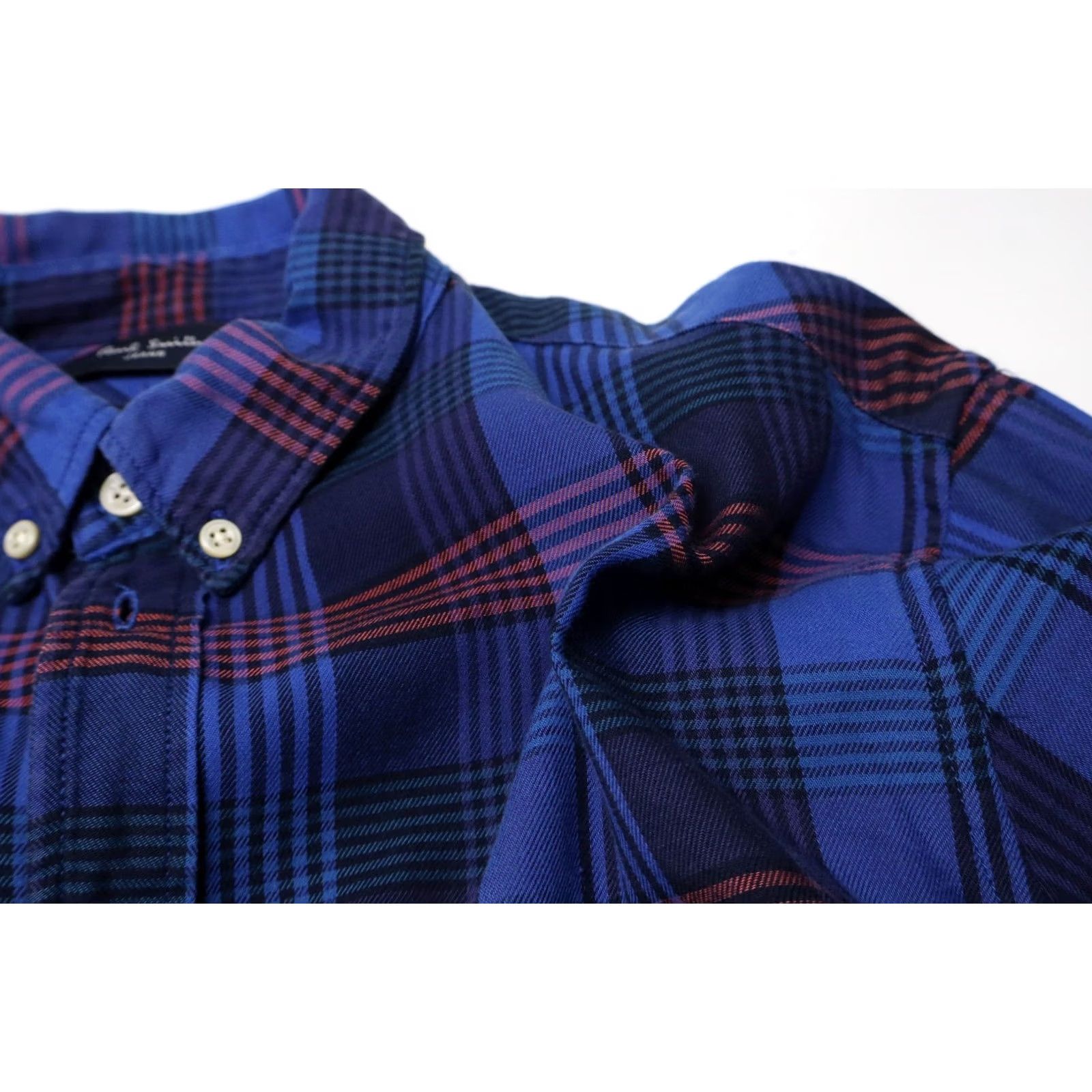 Paul Smith Paul Smith Shirt Mens M Blue Tailored Fit Men Plaid Lighweight Flannel Pocket Size US M / EU 48-50 / 2 - 6 Thumbnail