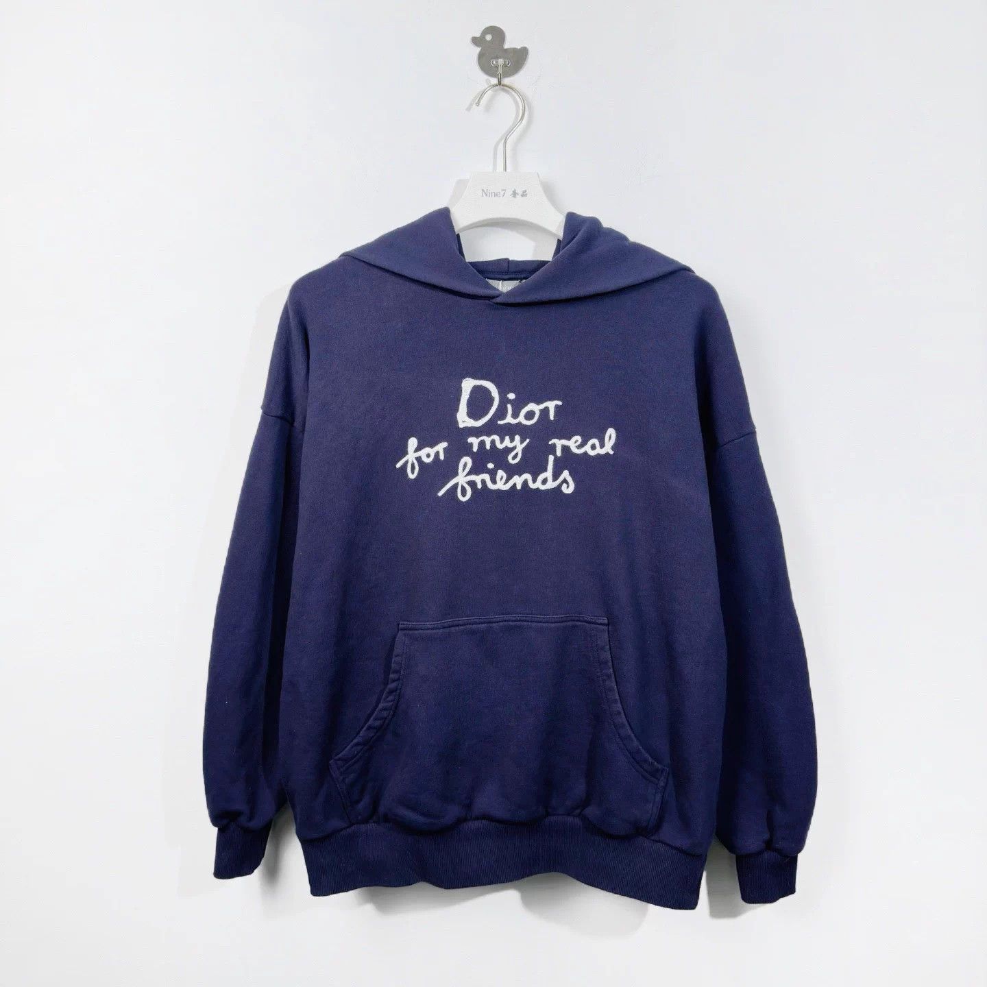 Dior Dior 25 New Script Embroidered Logo Longsleeve Hoodie Navy S Size US S / EU 44-46 / 1 - 1 Thumbnail