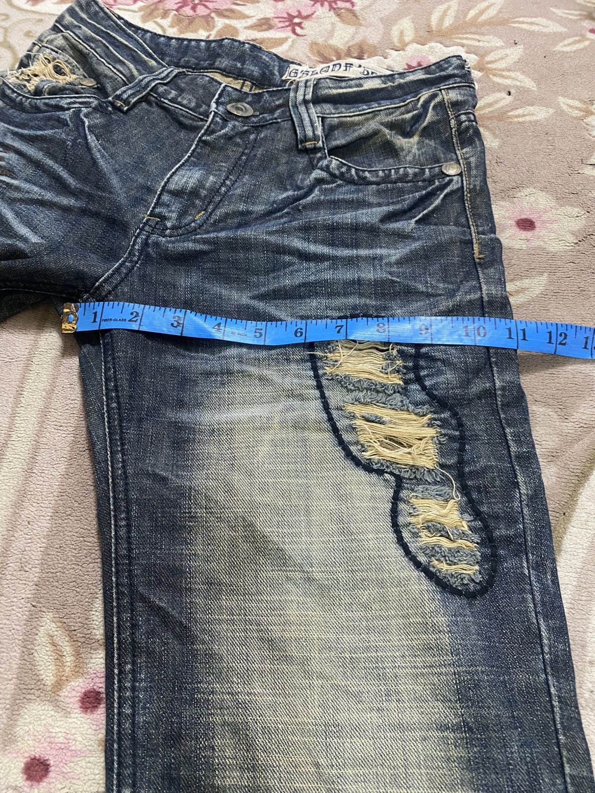Japanese Brand These jeans feature a distressed and punk-inspired design, Size US 30 / EU 46 - 17 Thumbnail