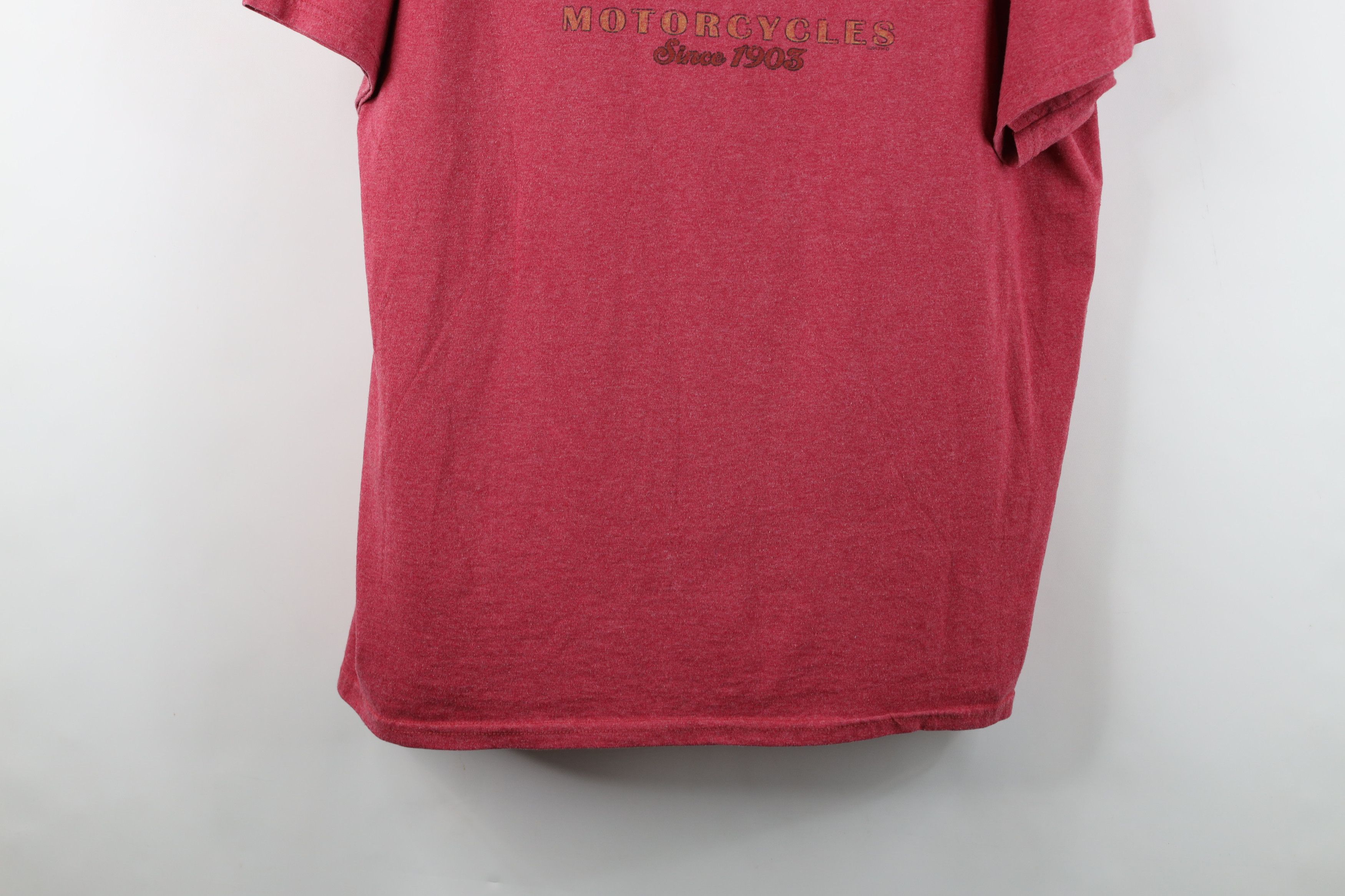 Harley Davidson Vintage Y2K Harley Davidson Spell Wings Eagle T-Shirt Red Size US XL / EU 56 / 4 - 3 Thumbnail