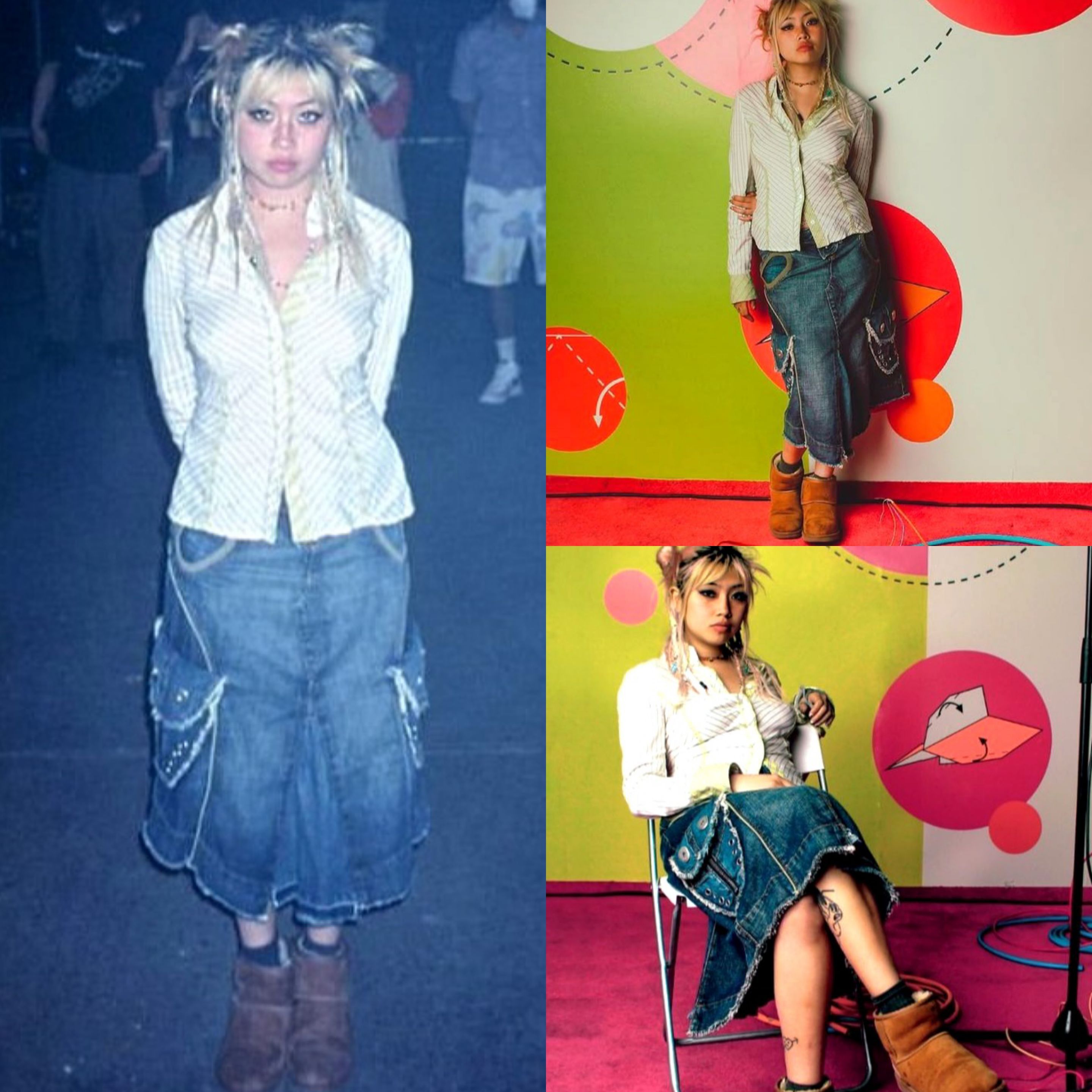 Miss Sixty Miss Sixty vintage y2k grunge cargo low rise denim skirt Size 32" / US 10 / IT 46 - 2 Thumbnail