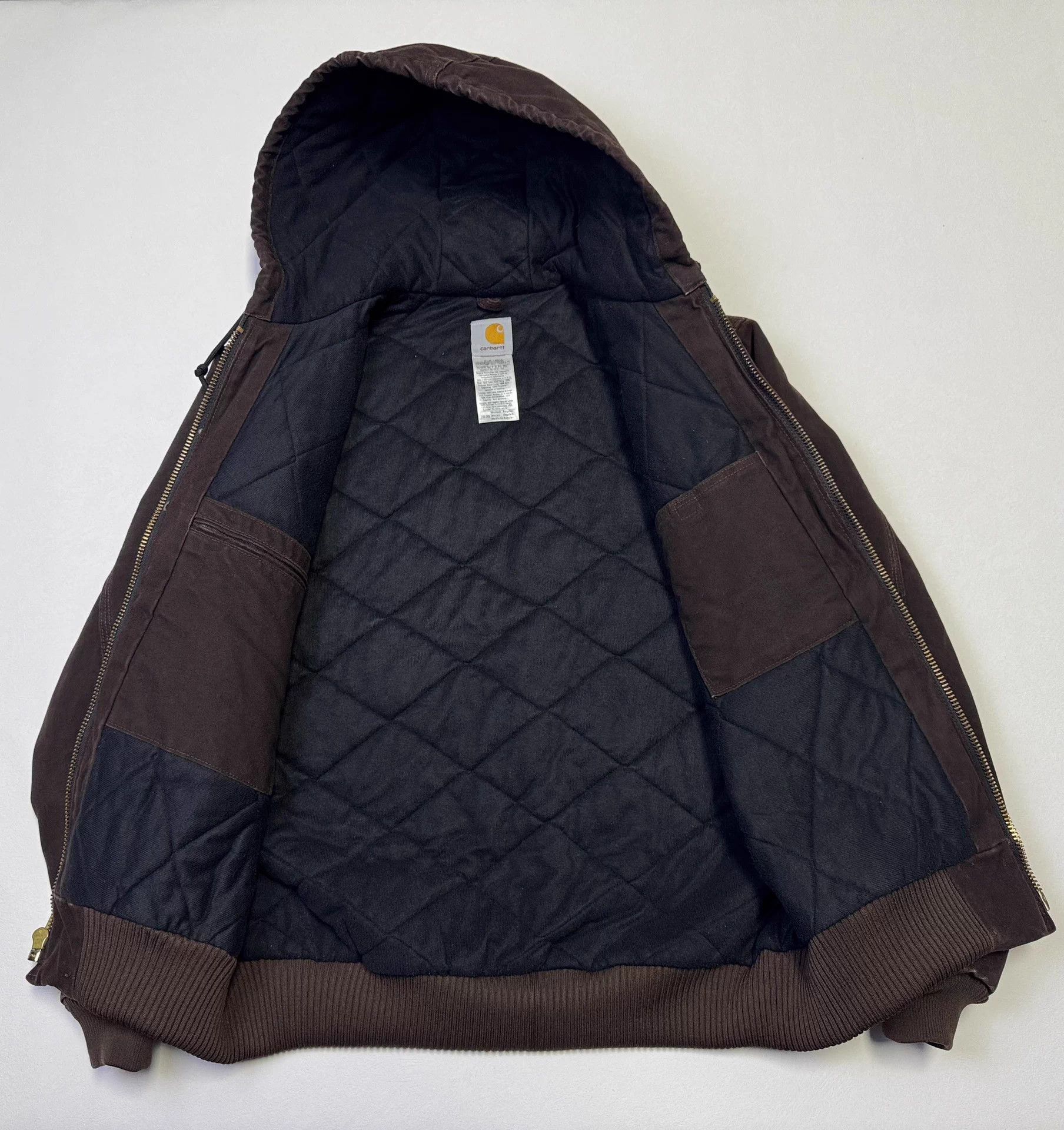 Carhartt Carhartt Main Line J130 Hooded Work Jacket DKB M Size US M / EU 48-50 / 2 - 4 Thumbnail