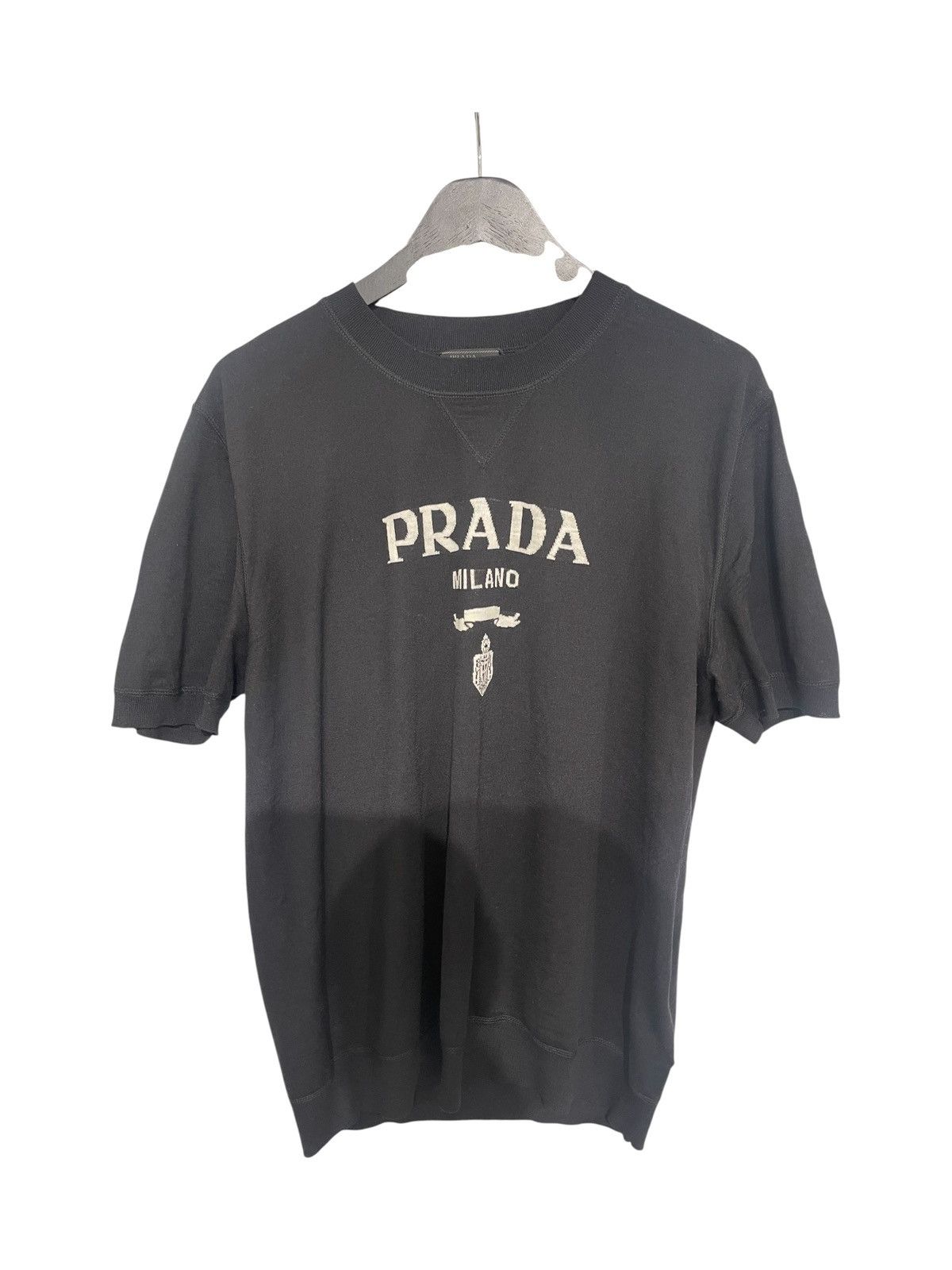Prada PRADA others 22AW wool crew neck sweater 54Black Used Size US L / EU 52-54 / 3 - 1 Thumbnail