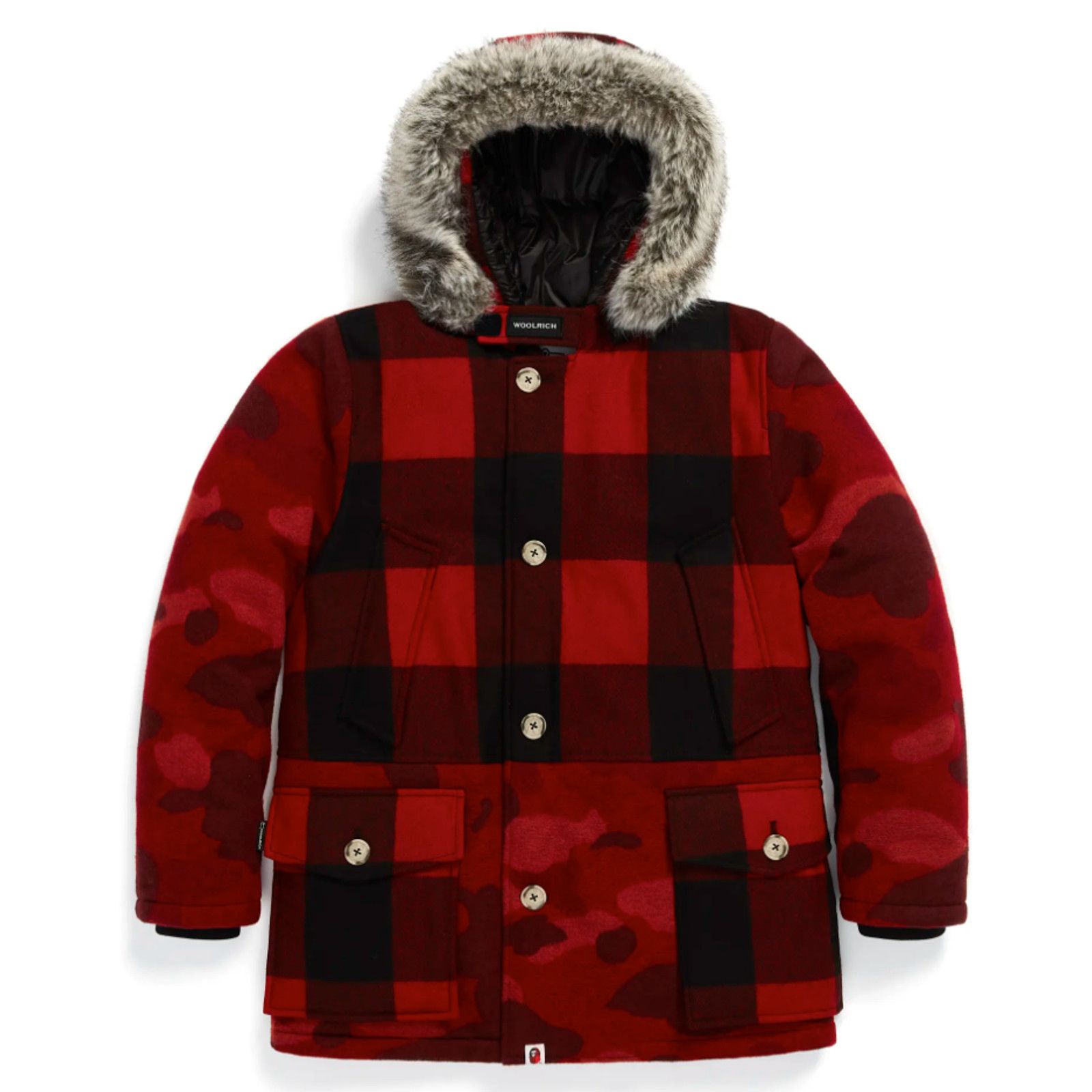 Bape Bape X Woolrich Red Arctic Parka Jacket Size Large Size US L / EU 52-54 / 3 - 1 Thumbnail