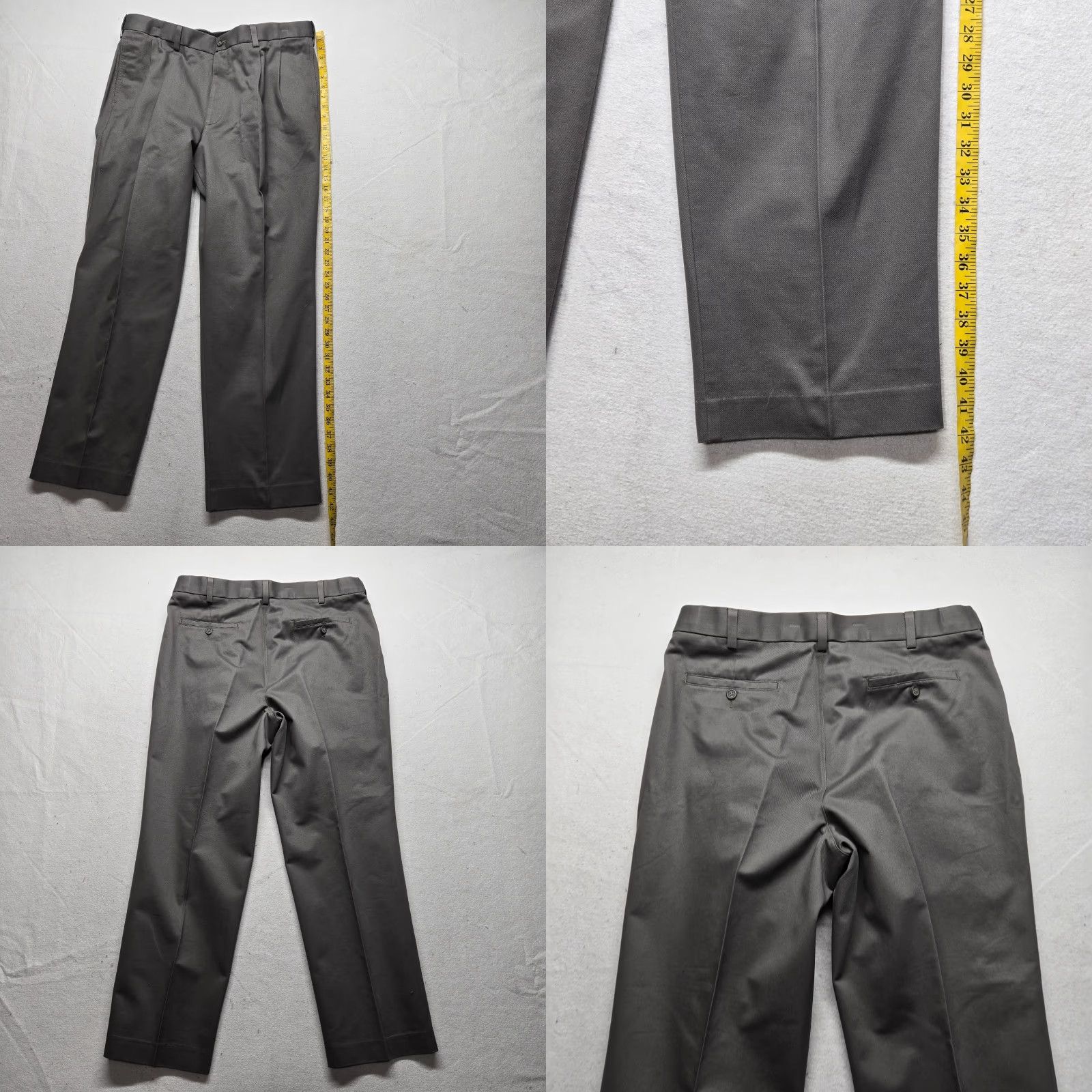 Savane Savane Pants Khakis Men 38 Regular Flat Front Cotton Gray Waist 38 Inseam 30 Vintage No? Size US 38 / EU 54 - 8 Thumbnail