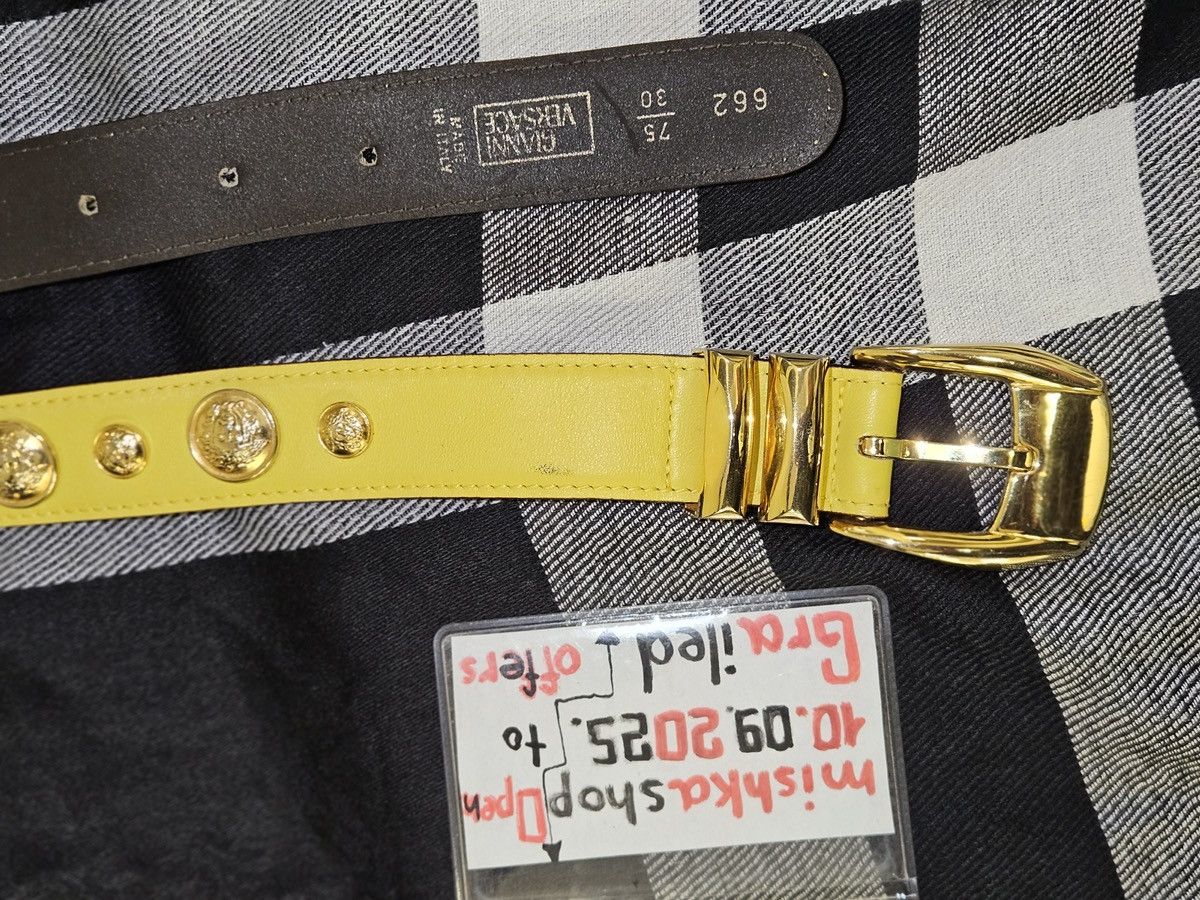 Versace Rare collection Gianni Versace belt gold Medusa 80s Size ONE SIZE - 8 Thumbnail