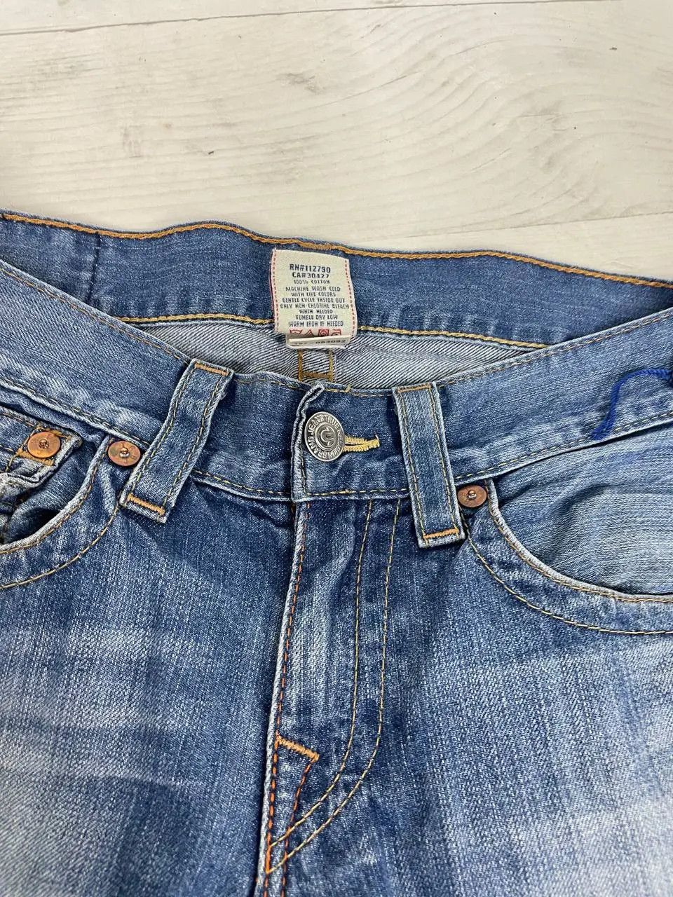 True Religion Vintage True Religion Straight Denim Jeans Baggy Japan Size US 29 - 7 Thumbnail