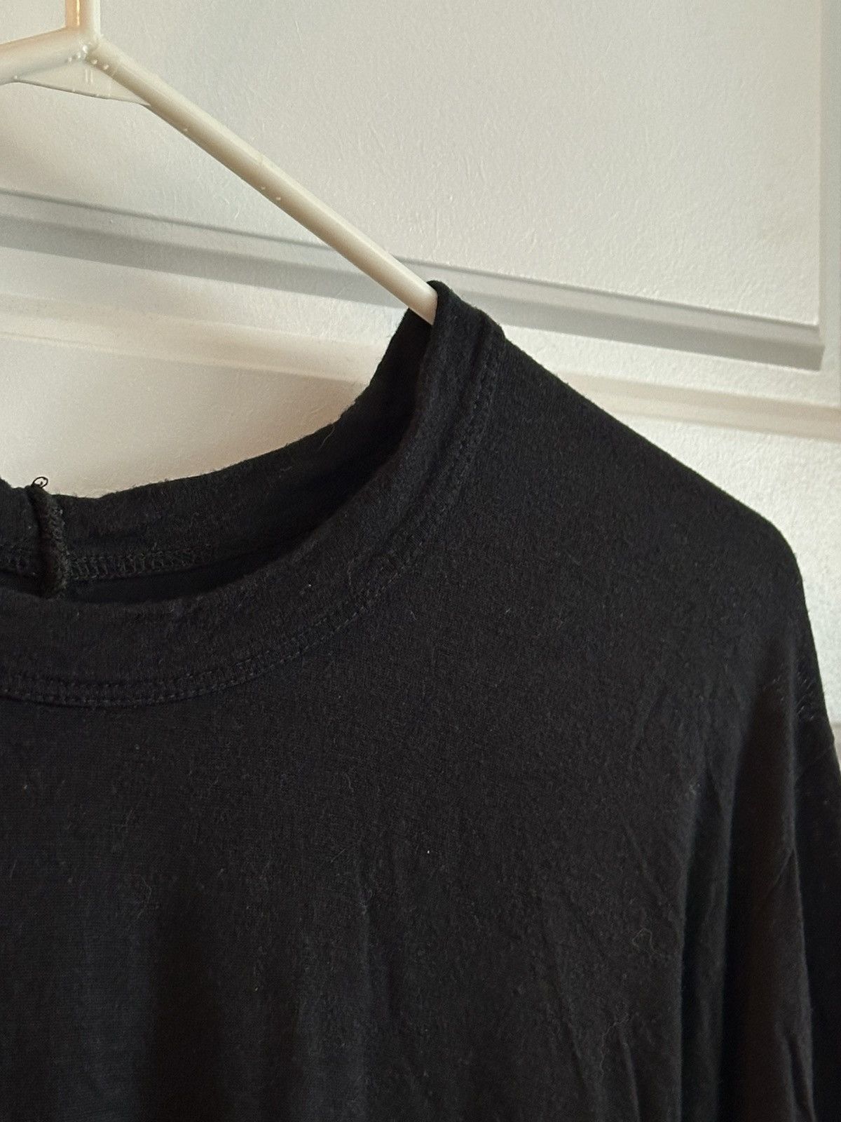 Rick Owens Black Silk/Rayon Longsleeve w Ribbed Cuffs Size US M / EU 48-50 / 2 - 4 Thumbnail