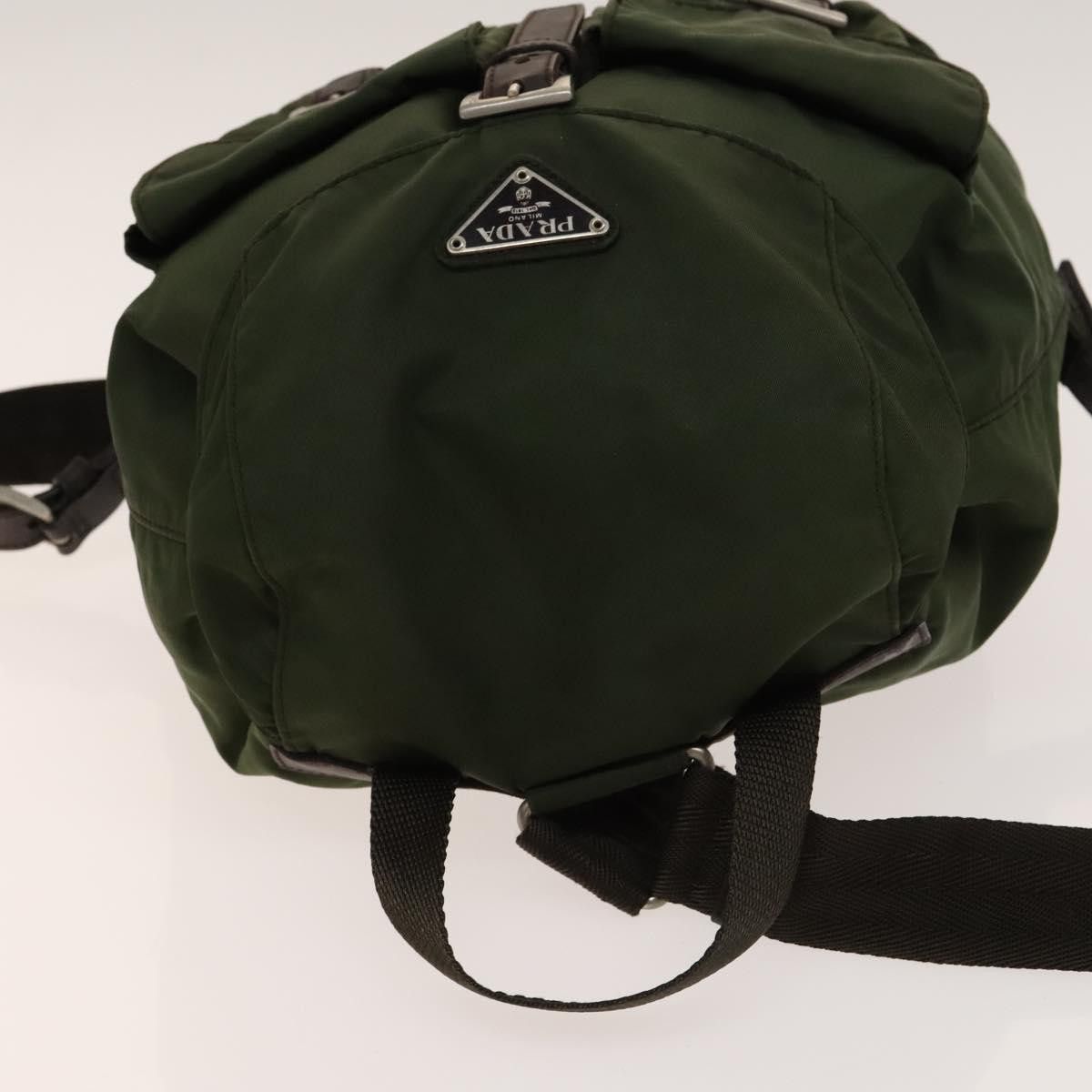 Prada PRADA Backpack Nylon Green Silver Size ONE SIZE - 6 Thumbnail