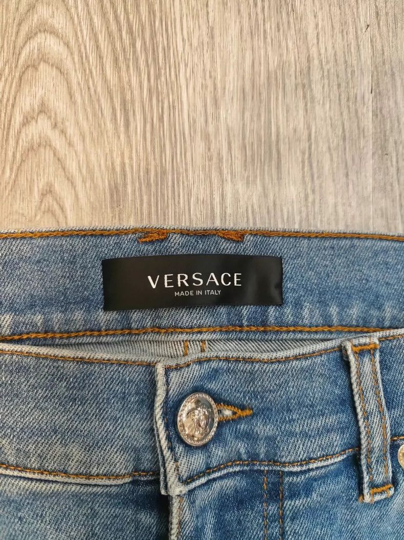 Versace Versace Medusa embroidered men's jeans Size US 37 - 5 Thumbnail