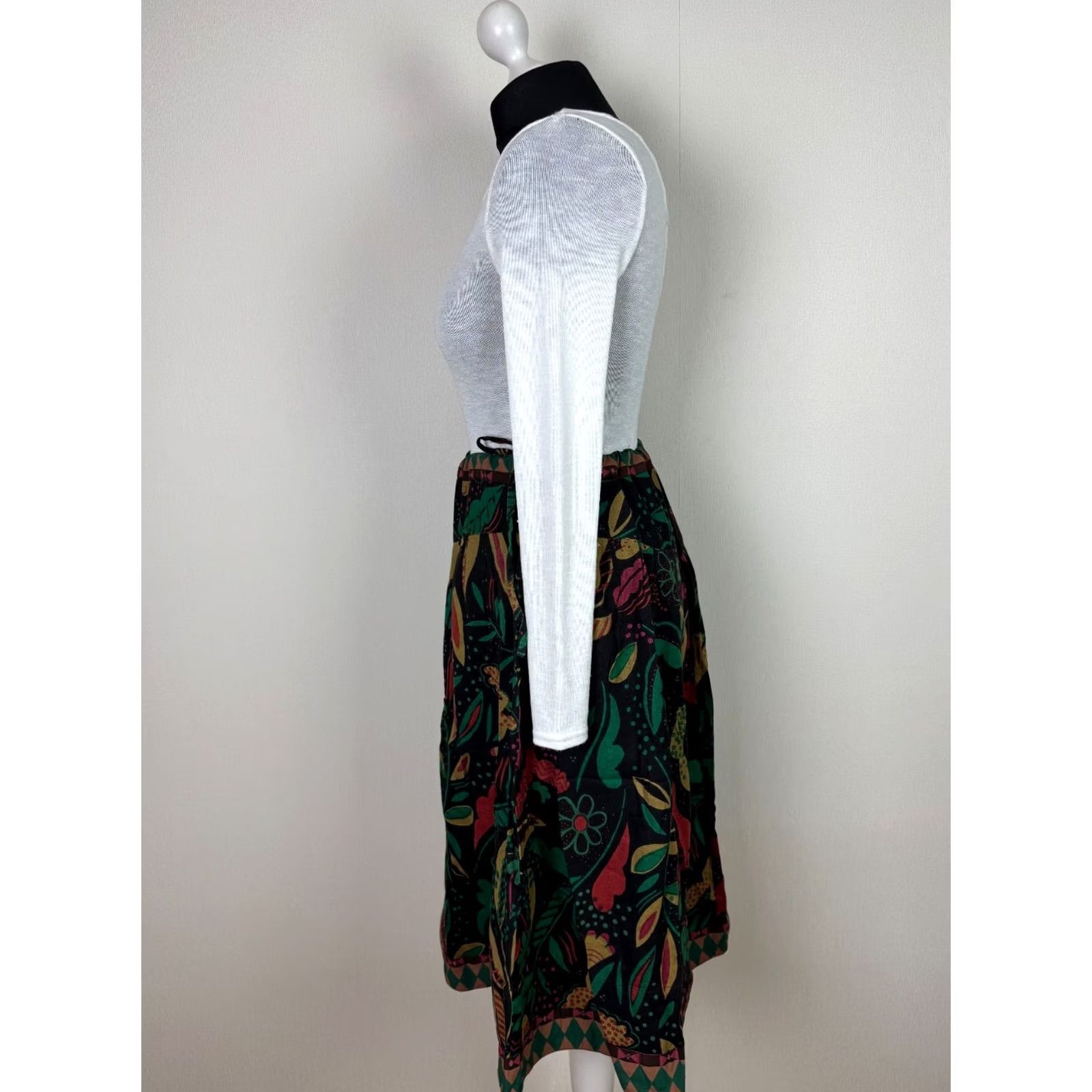 Vintage Gudrun Sjoden Skirt L/XL Midi A-Line Multicoloured Womens Size 36" / US 14 / IT 50 - 3 Thumbnail