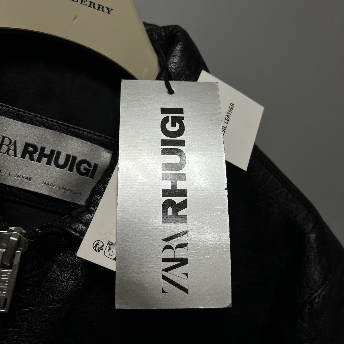 Rhude × Zara RHUDE × Zara NEW Cropped Leather Jacket Limited Edition y2k Size US L / EU 52-54 / 3 - 17 Thumbnail
