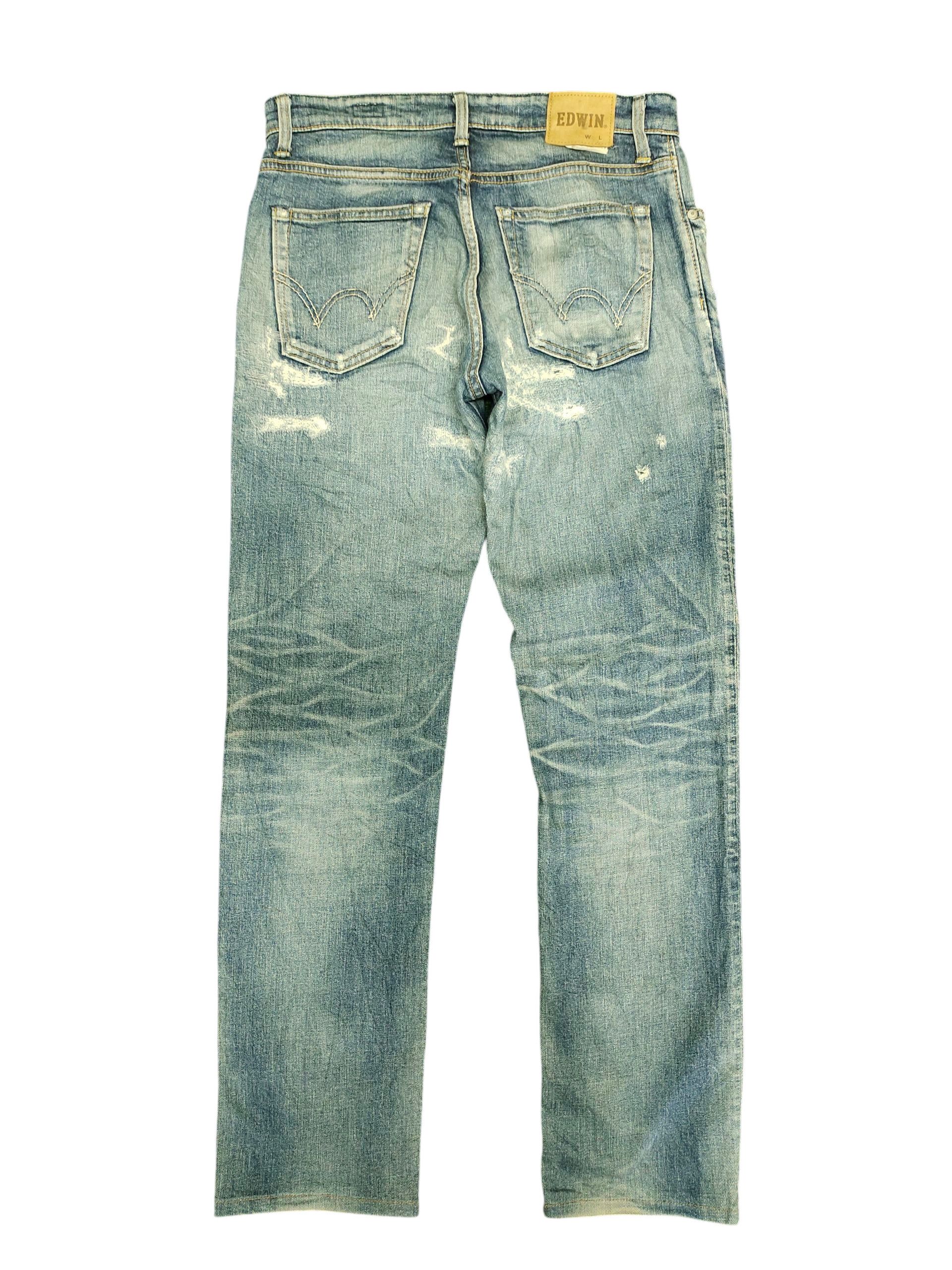 Undercover Edwin ED03 Scab Boro Stitching Distress Denim Jeans Size US 29 - 8 Thumbnail