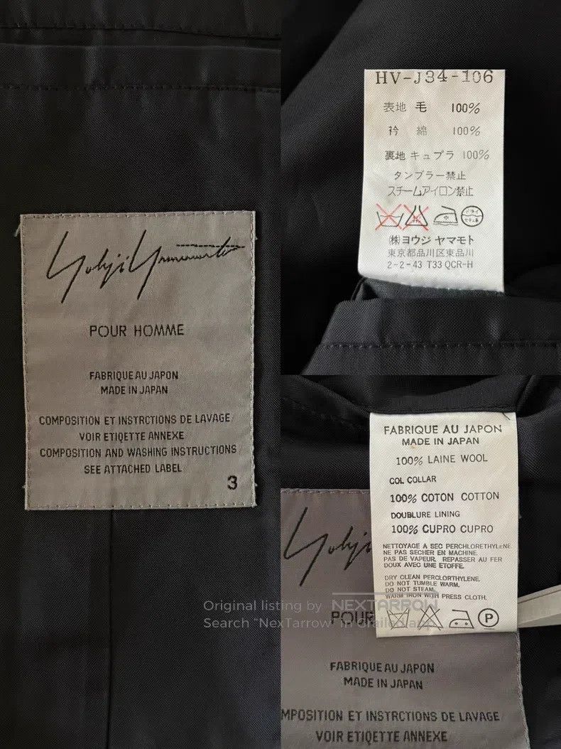 Yohji Yamamoto Yohji Yamamoto 01AW Show Collar Jacket Size US L / EU 52-54 / 3 - 7 Thumbnail