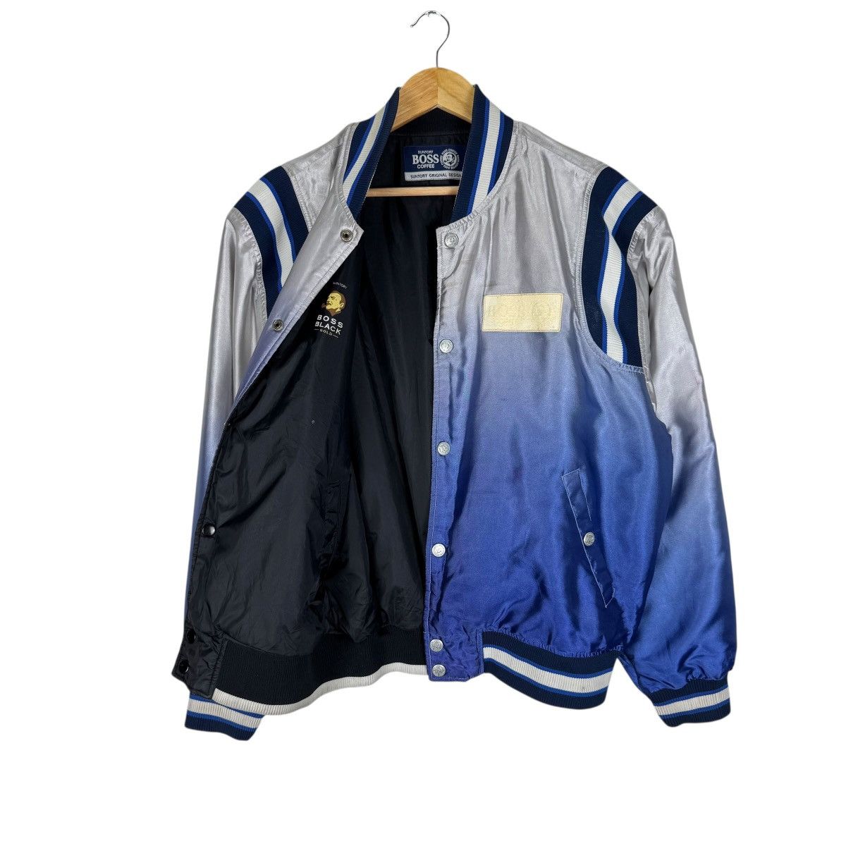 Japanese Brand ⚡️SUNTORY BOSS COFFEE REVERSIBLE BOMBER JACKET Size US L / EU 52-54 / 3 - 10 Thumbnail