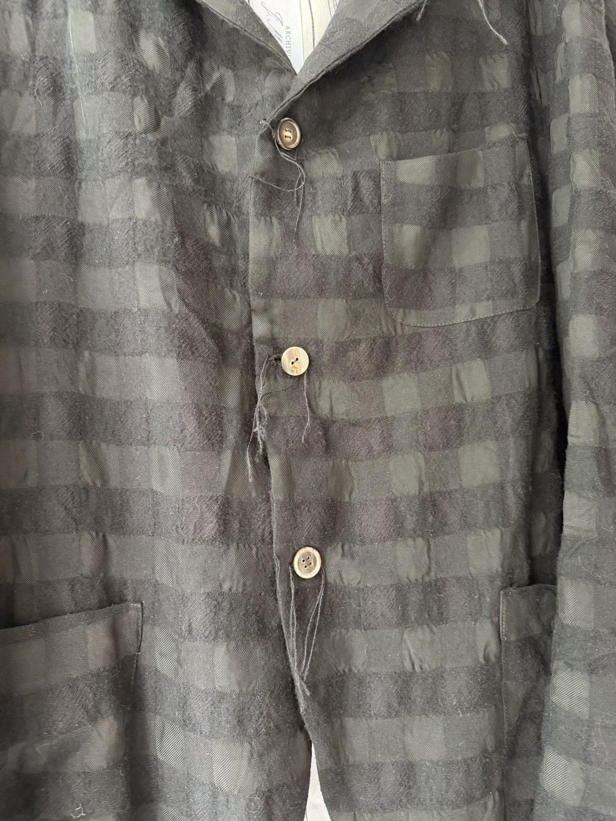 Archivio J.M. Ribot Archivio J. M. Ribot Black Checked Blazer Size US XL / EU 56 / 4 - 2 Thumbnail