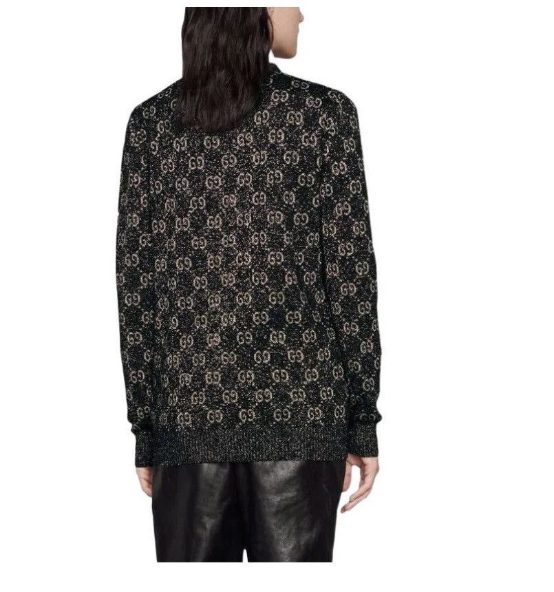 Gucci Gucci GG Jacquard Motif Metallised Fiber Cardigan size S Size S / US 4 / IT 40 - 3 Thumbnail