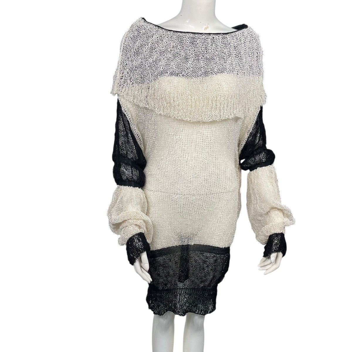 Issey Miyake Vintage 80s Issey Miyake Cordknit Tunic Dress Size M / US 6-8 / IT 42-44 - 3 Thumbnail