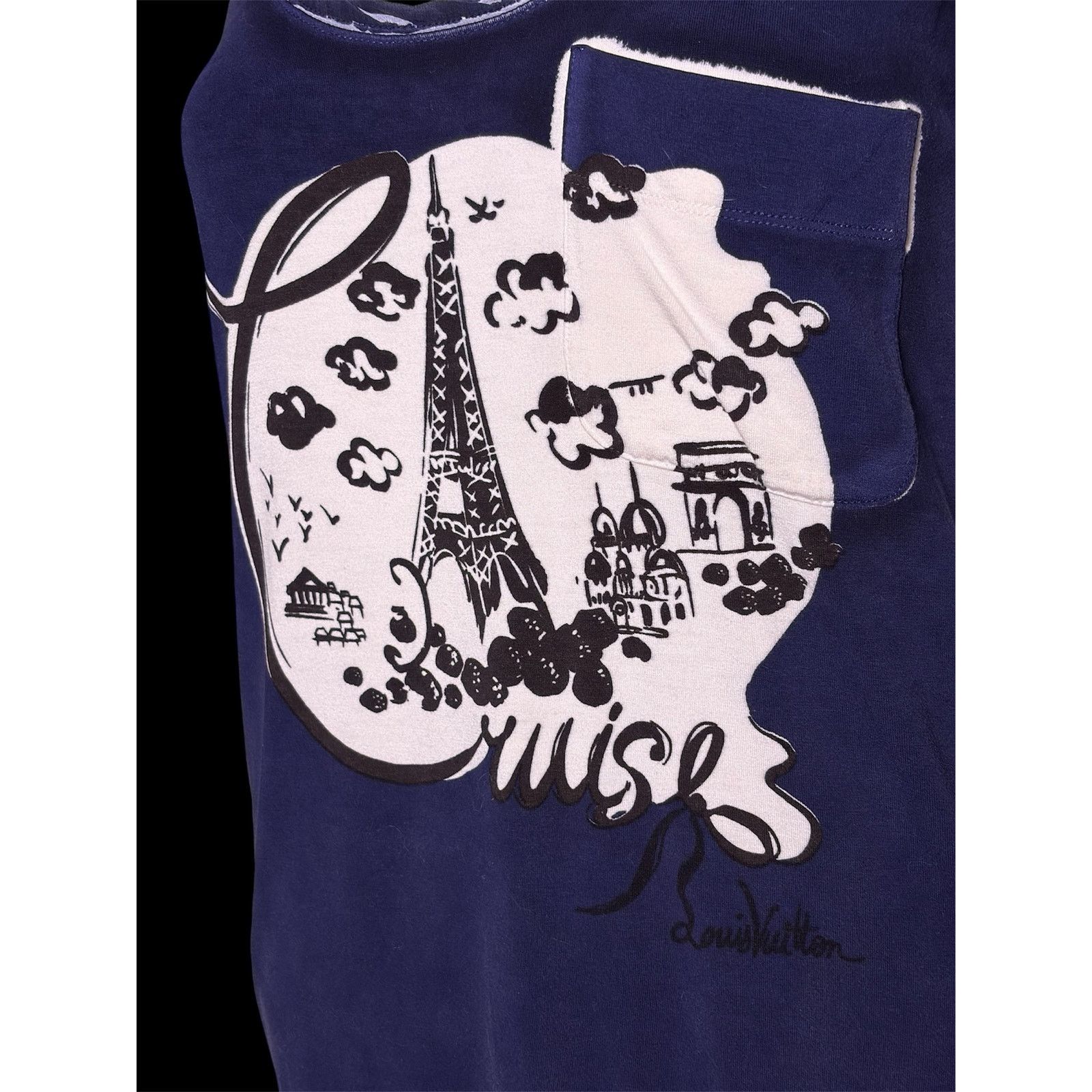 Louis Vuitton Louis Vuitton 2012 Cruise Paris Eiffel Tower Pocket Tank Top Size S / US 4 / IT 40 - 6 Thumbnail