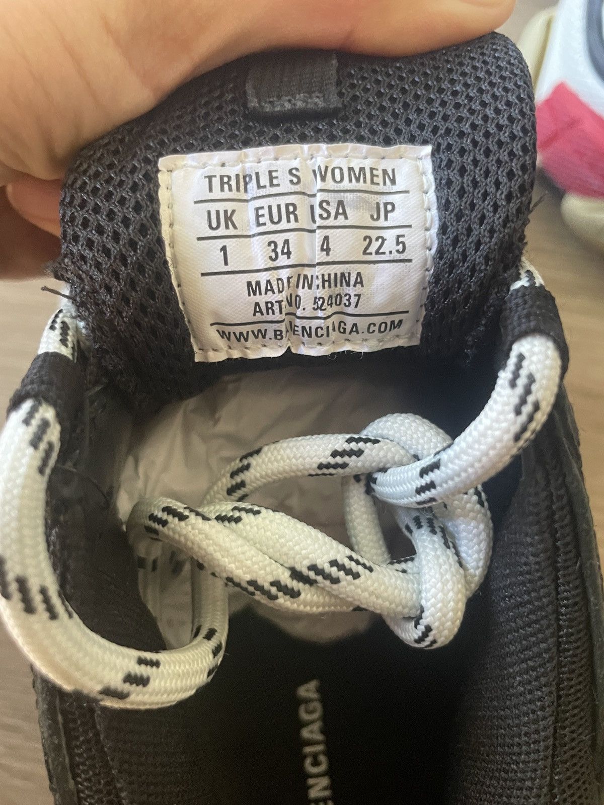 Balenciaga TRIPLE S SNEAKER IN BLACK Size US 4 / IT 34 - 10 Thumbnail