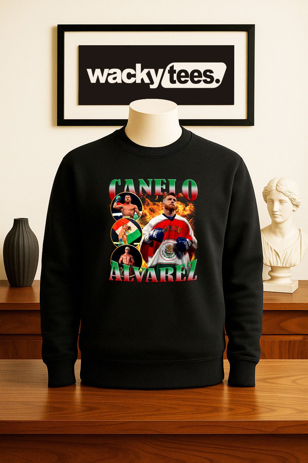 Other Canelo Alvarez Mexico Lindo Campeon Graphic Tee Shirt Size US L / EU 52-54 / 3 - 3 Thumbnail