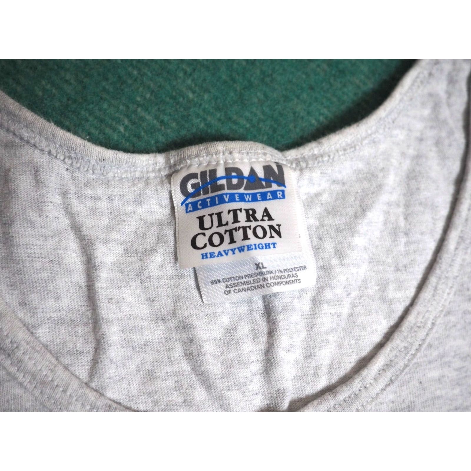 Gildan VINTAGE Gildan T-Shirt Shirt XL Gray Tank Top Funny Heathen Joke Graphic Print Size US XL / EU 56 / 4 - 7 Thumbnail