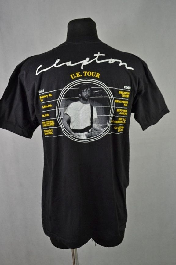 Band Tees × Vintage Vintage 1992 Eric Clapton UK Tour Graphic Tee T-shirt Size US L / EU 52-54 / 3 - 2 Thumbnail
