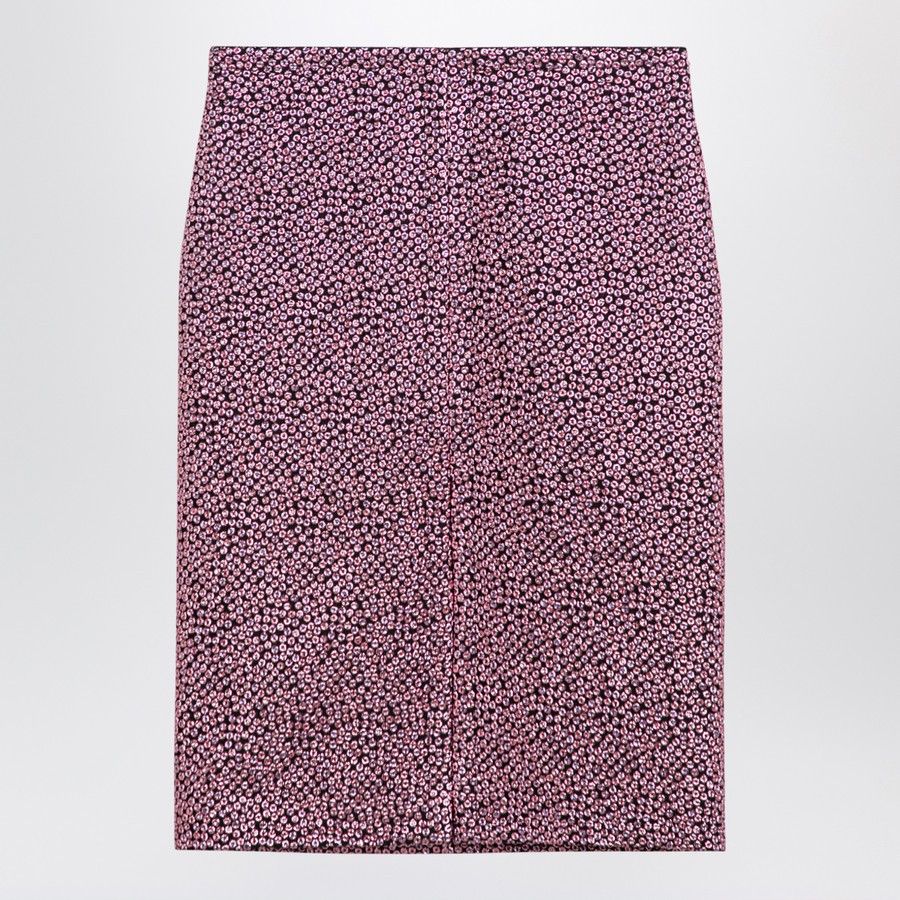 Dries Van Noten o1d2blof0824 Skirt in Pink Size 26" / US 2 / IT 38 - 1 Thumbnail