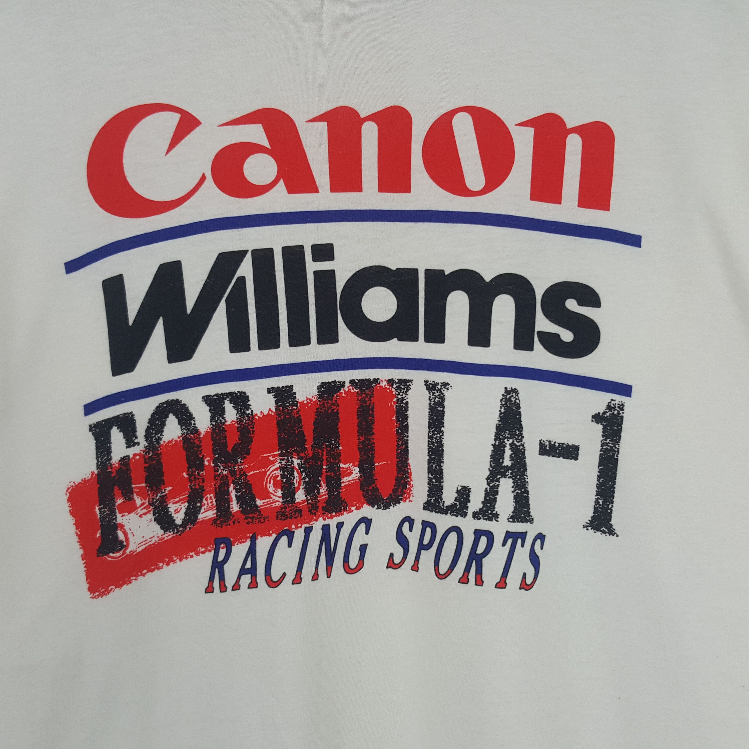 Canon × Vintage Vintage Canon Williams Formula 1 Racing Sports Tshirt Size US L / EU 52-54 / 3 - 2 Thumbnail