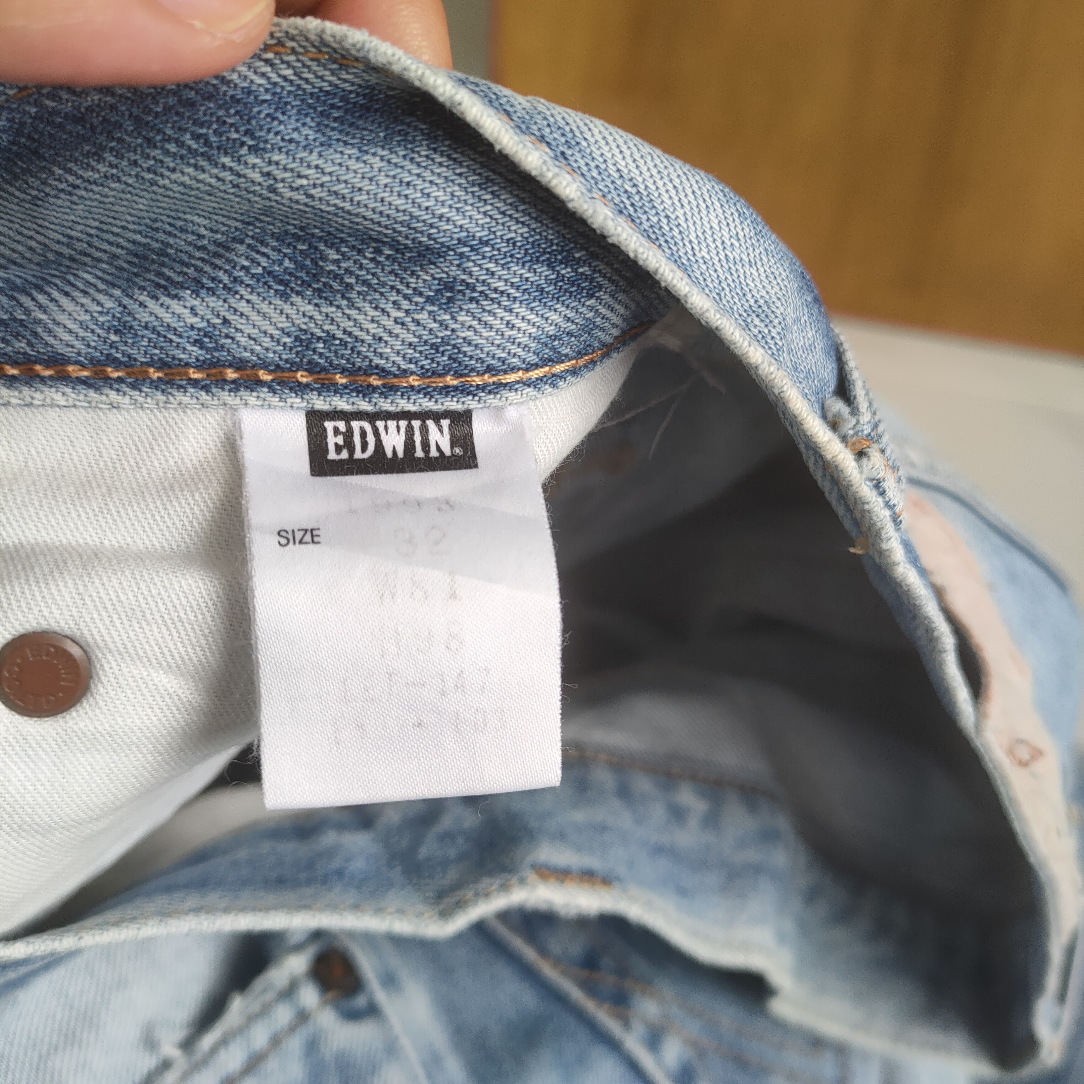 Edwin VINTAGE EDWIN MUD WASHED BLUE JEAN DENIM PANTS Size US 32 / EU 48 - 12 Thumbnail