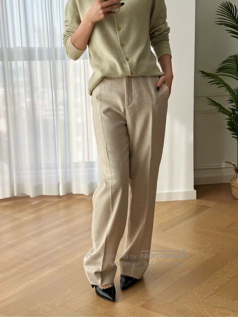 Loro Piana Loro Piana Cashmere straight-leg casual dress pants - apri Size 28" / US 6 / IT 42 - 2 Thumbnail