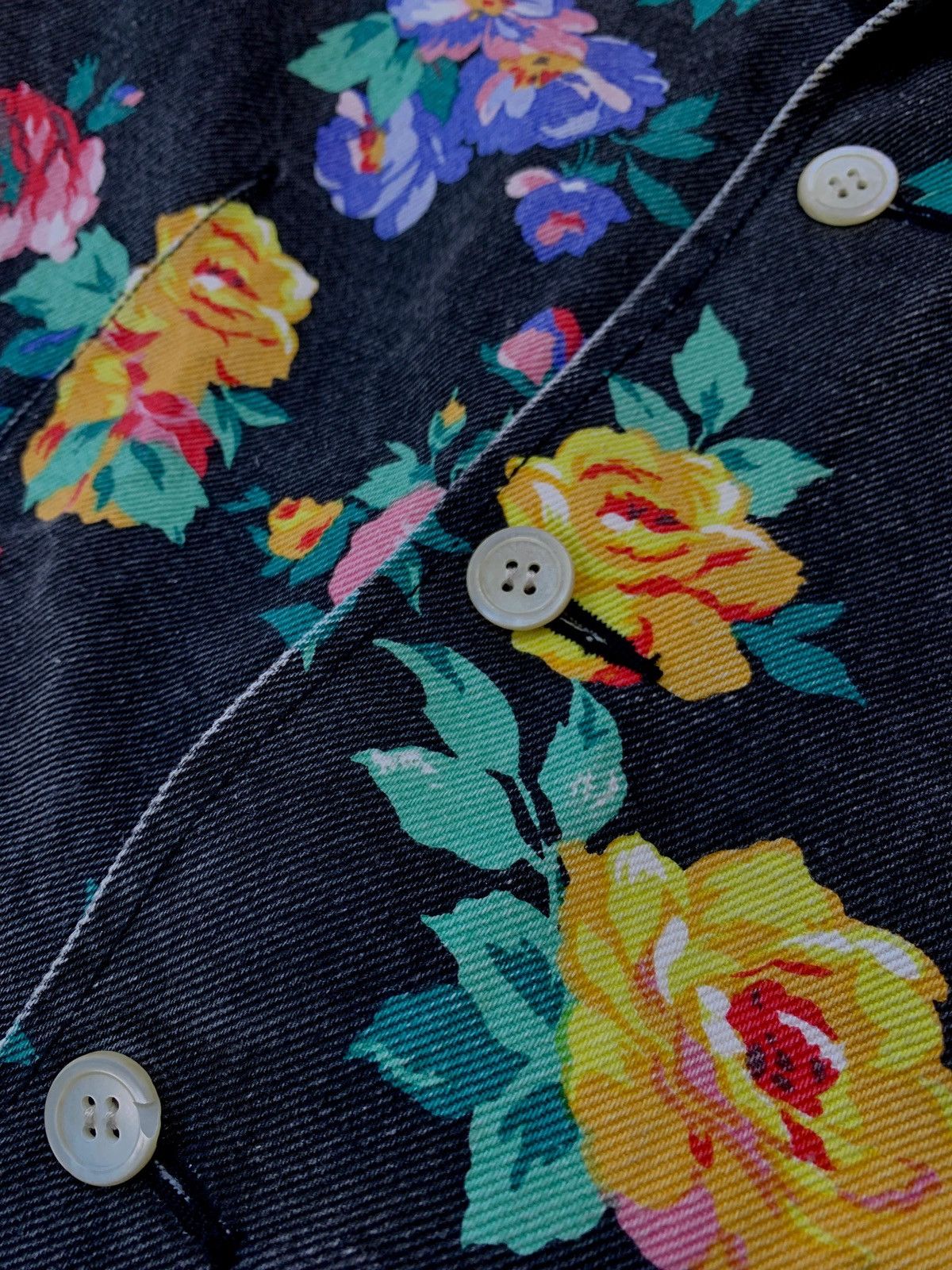 Comme des Garcons tricot Floral Painted Denim Jacket Size US S / EU 44-46 / 1 - 6 Thumbnail