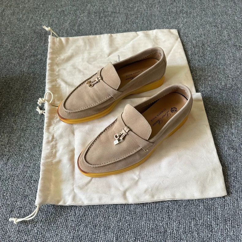 Loro Piana Loro Piana Beige suede casual shoes 2505-Nextarrow Size US 5.5 / IT 35.5 - 1 Thumbnail