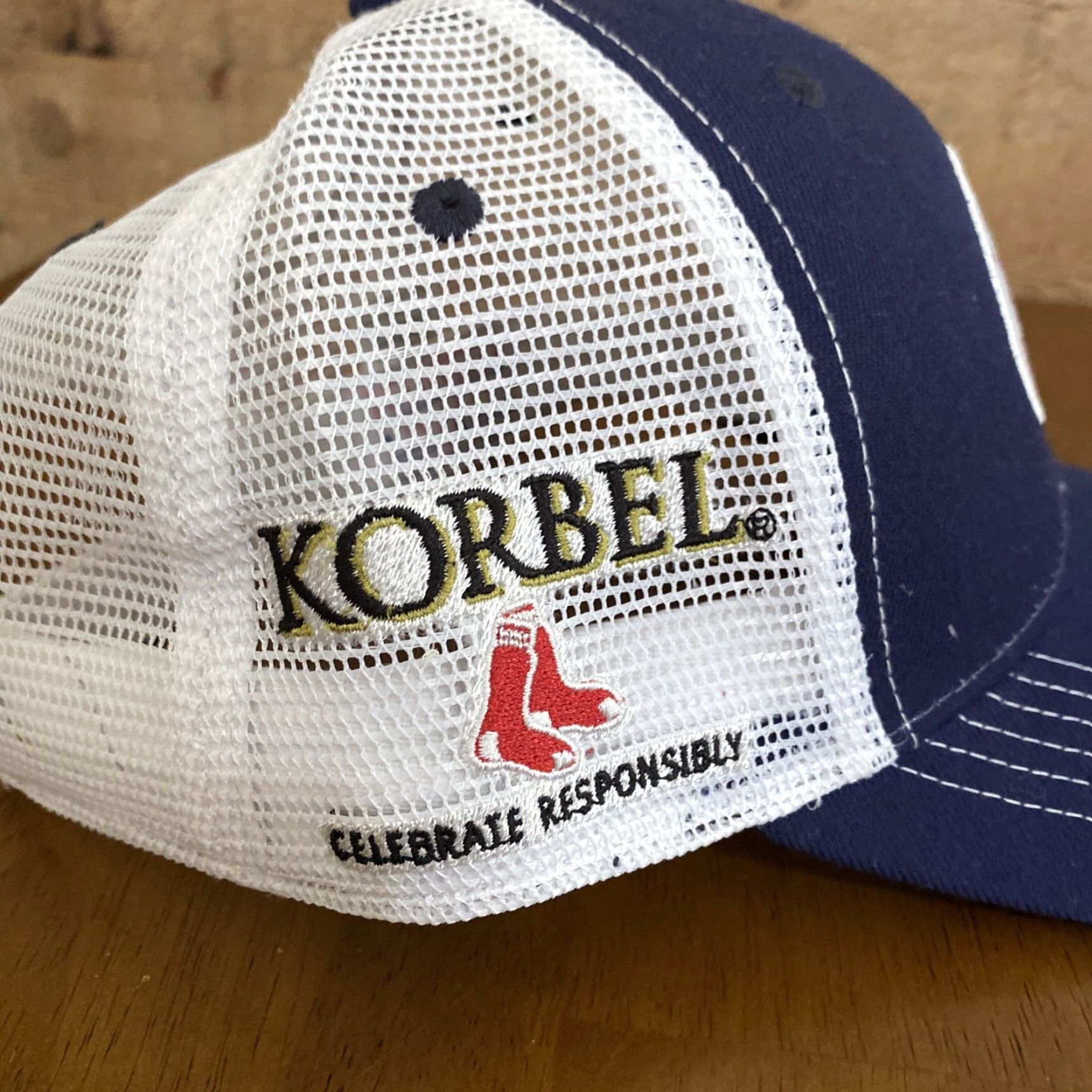 MLB MLB Merch Boston Red Sox Korbel Logo Hat Navy blue One Size Men Baseball Cap NWOT Size ONE SIZE - 2 Thumbnail