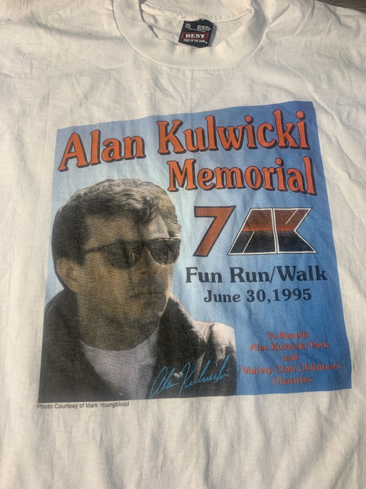 Fruit Of The Loom × NASCAR × Vintage Vintage Alan Kulwicki NASCAR T-Shirt 1995 Size US XL / EU 56 / 4 - 1 Thumbnail