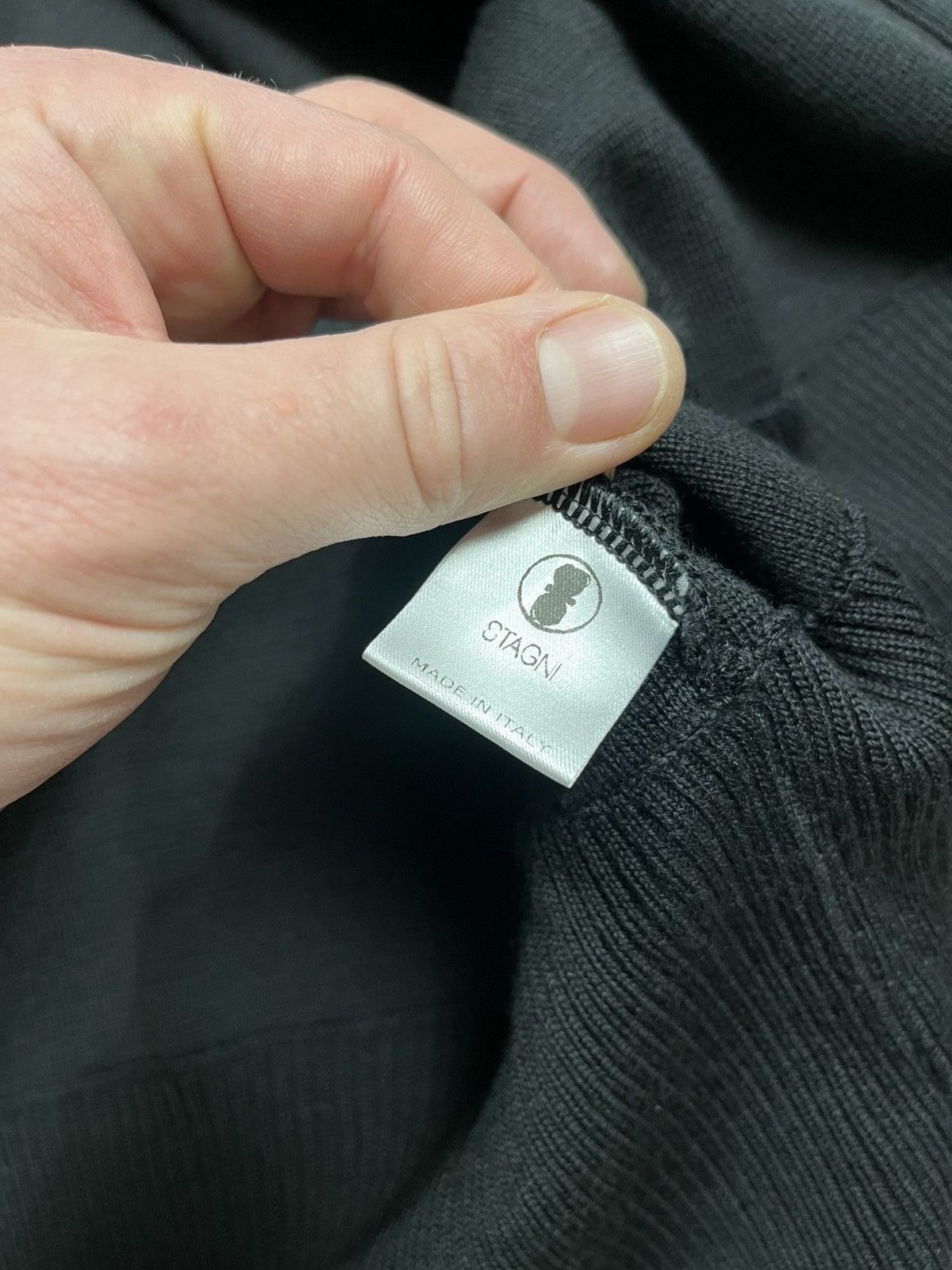 Other Stagni47 Black Wool Zip Up Knit Vest Made in Italy Size ONE SIZE - 12 Thumbnail