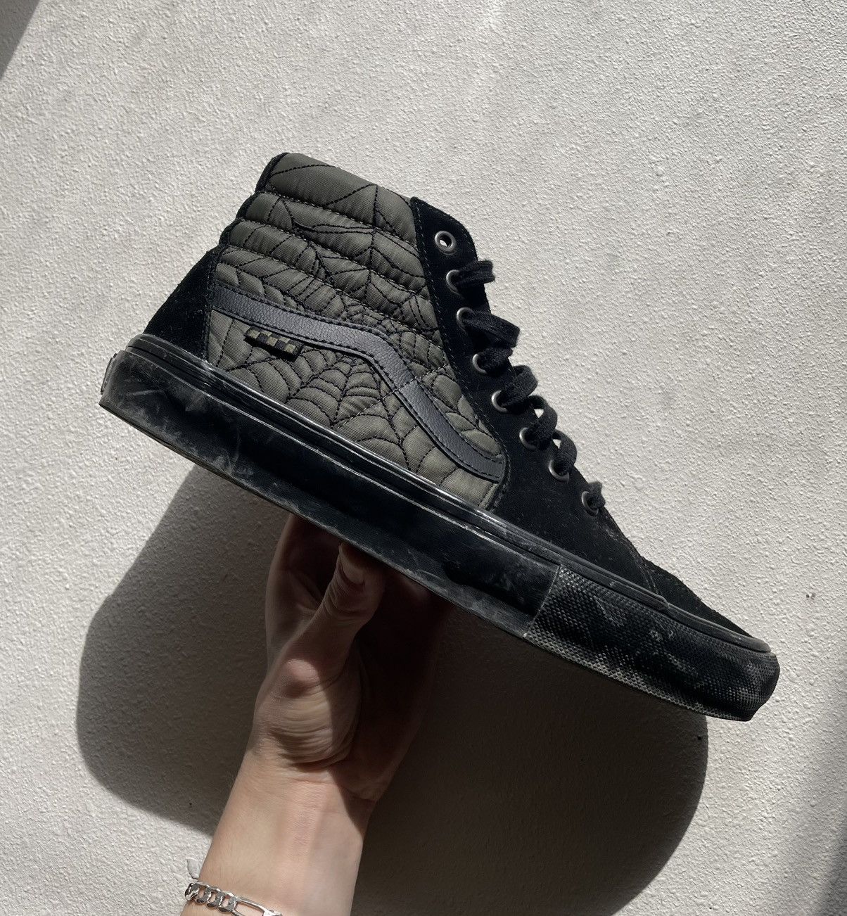 New Vans Skate SK8-Hi selling Kadow Spider Web Black Sneaker Shoes