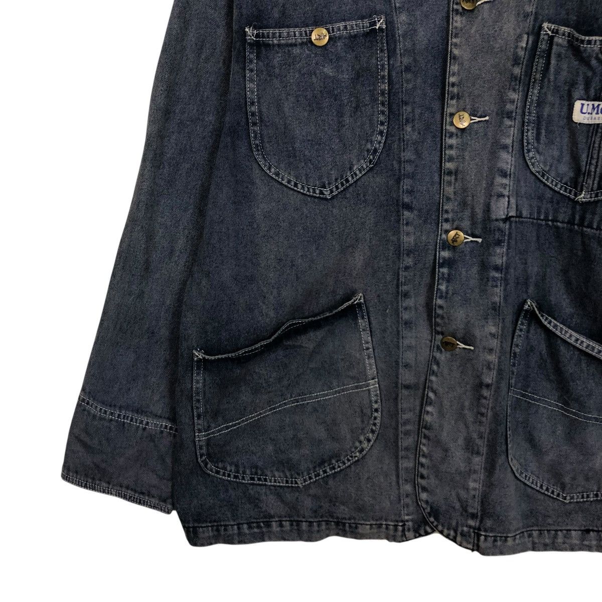 Japanese Brand 🔥VINTAGE CHORE DENIM JACKET U.MCM UNION MADE ISSEY MIYAKE Size US L / EU 52-54 / 3 - 6 Thumbnail
